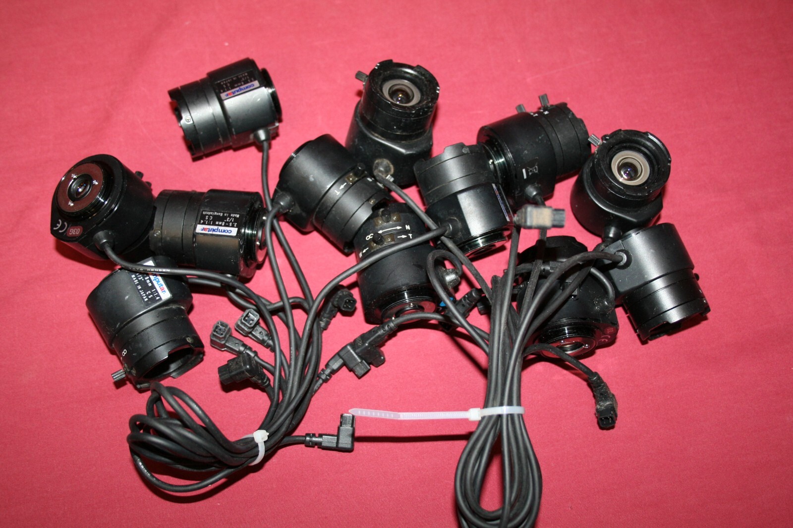 Lot of (12) Computar 3.5-8mm 1: 1.4 1/3" Varifocal Lens-Clean/Test