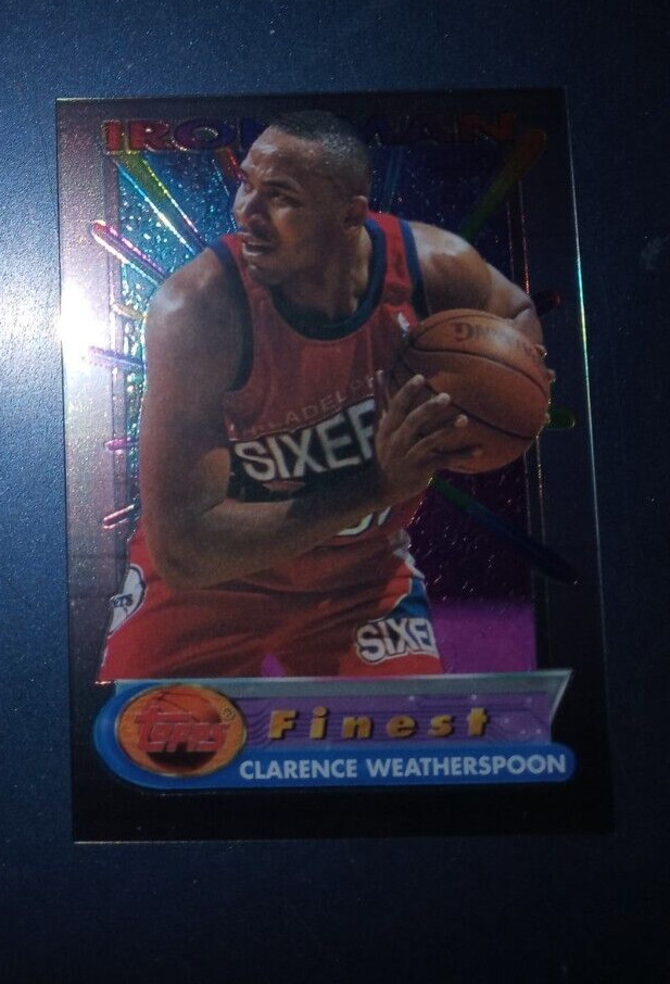 1994-95 Finest Iron Man Clarence Weatherspoon Card #4 near mint-mint (see scan)