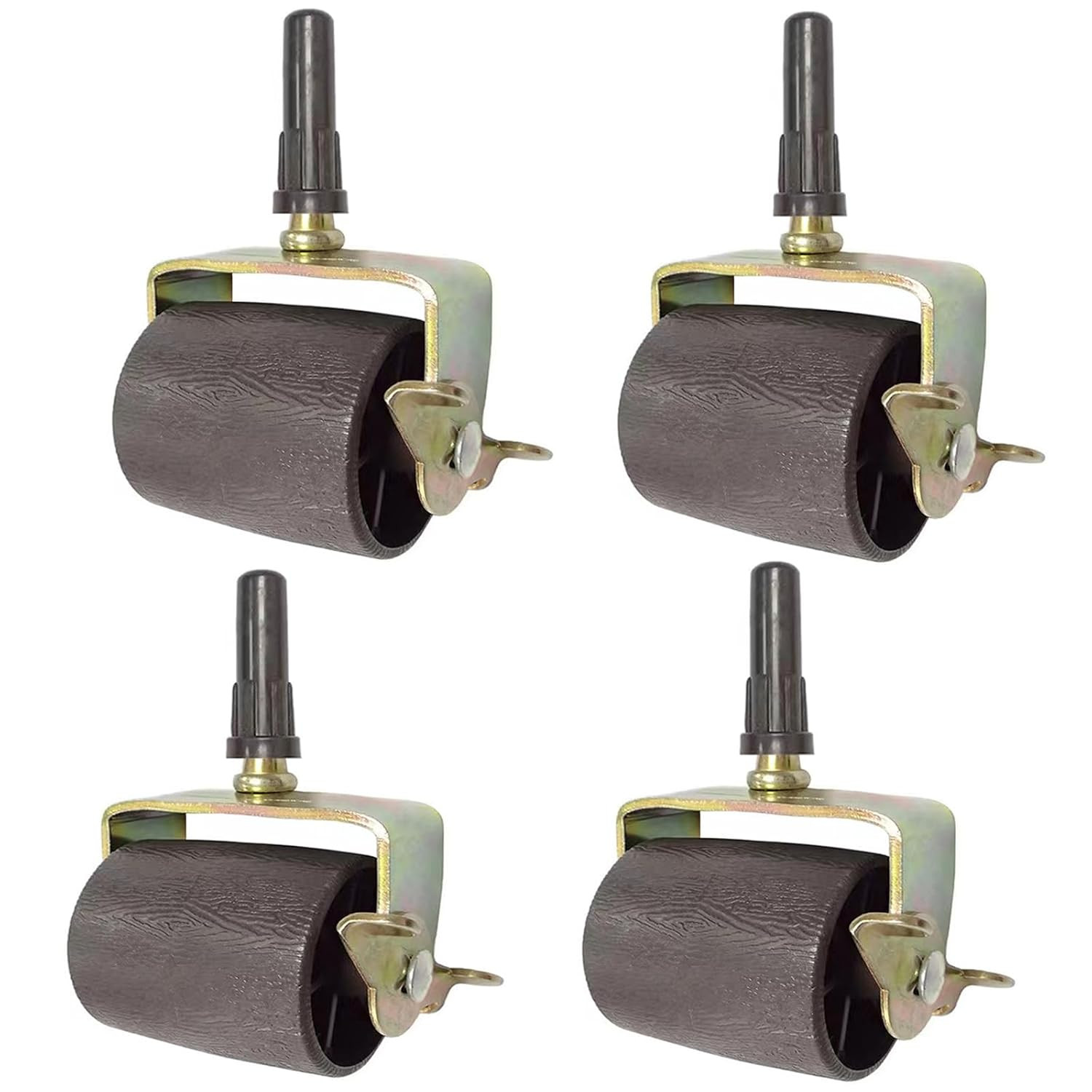Bed Frame Wheels Rollers with Locking Bed Frame Casters Replacement with Socket