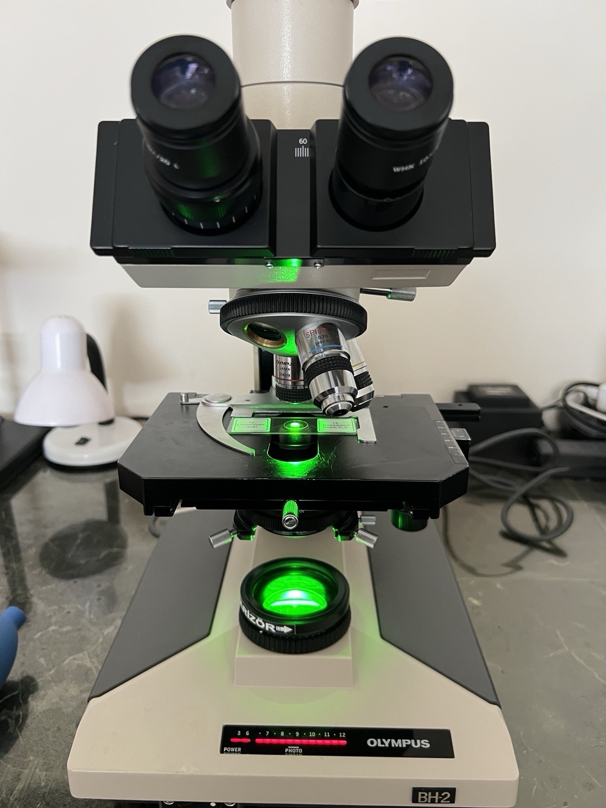 Olympus BH2/BHS Trinocular 100W Polarizing Microscope + MTV-3 + S-Plan Optics