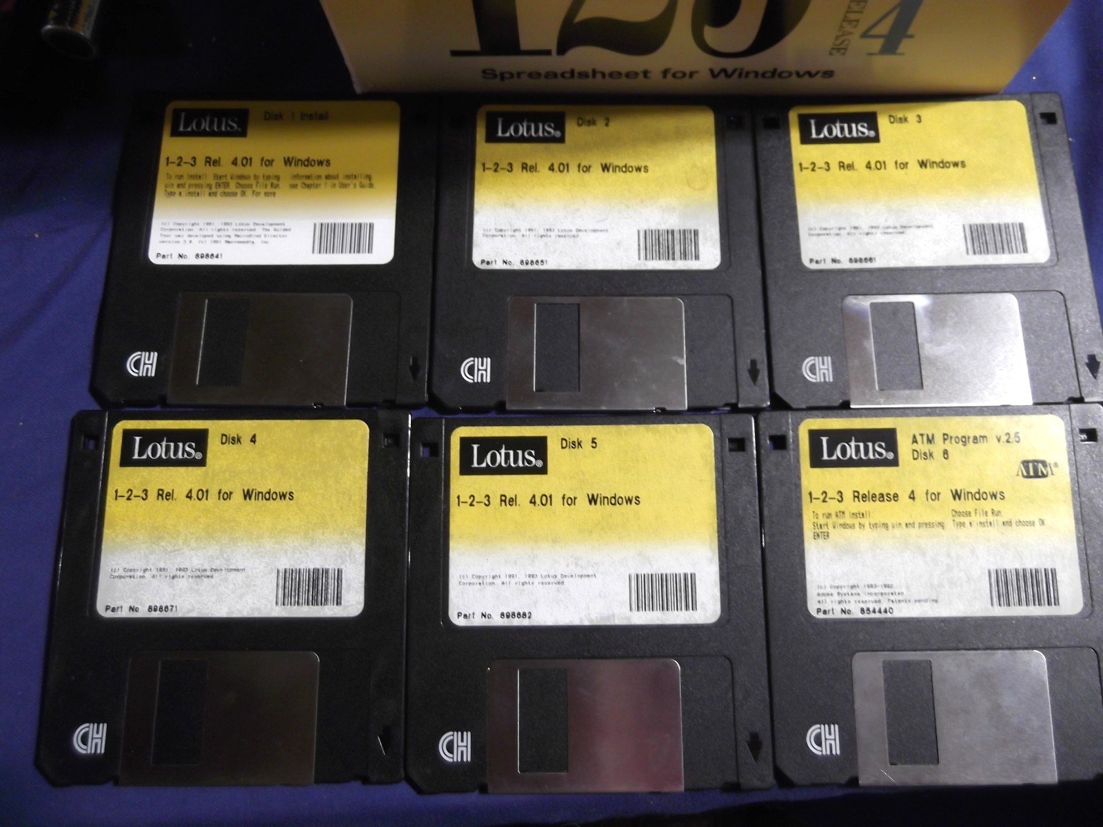 Lotus 123 Spreadsheet for DOS Release 4.01 (3.5 Inch discs) EUC