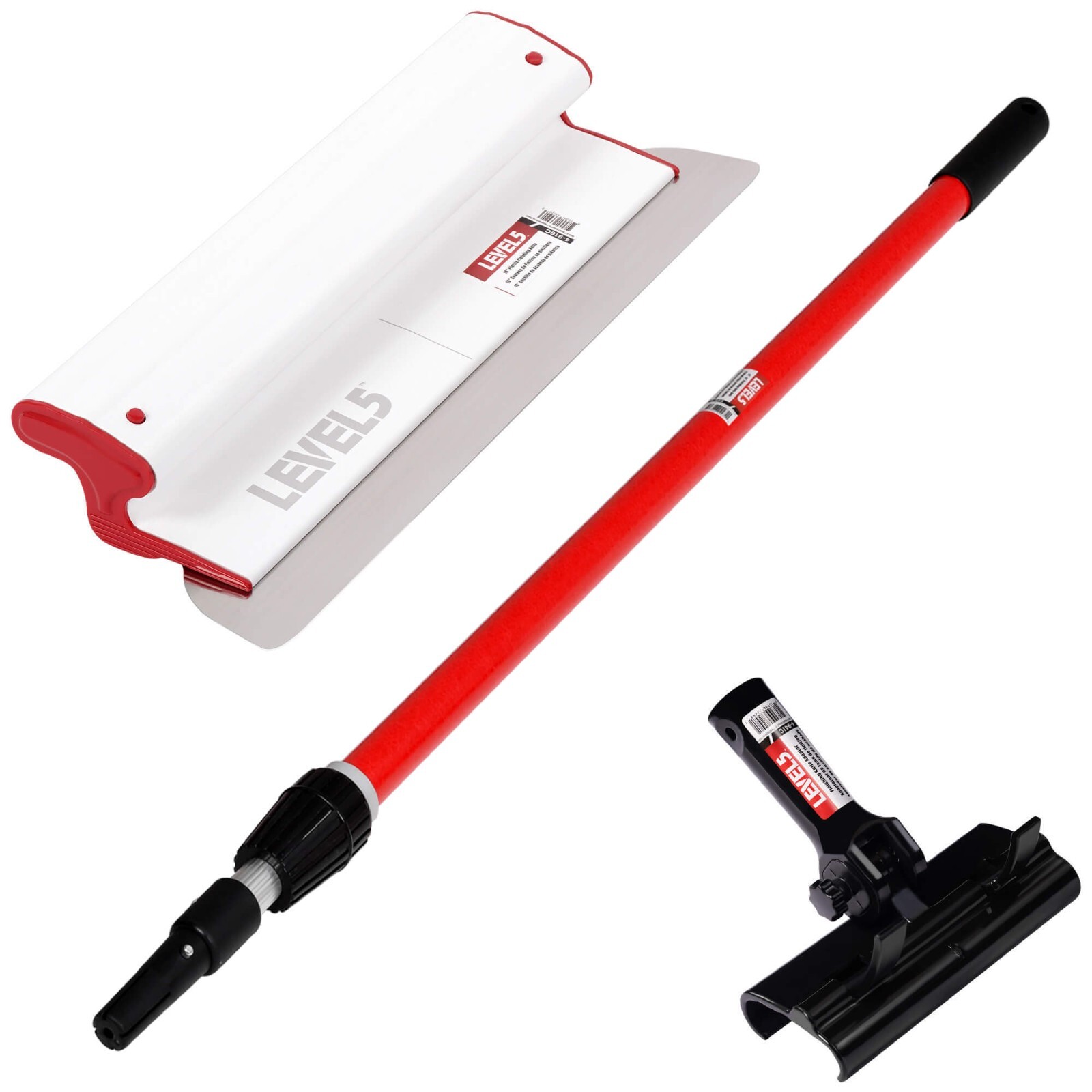 LEVEL5 16" Composite Skimming Blade w/ 49"-87" Ext. Handle + Adapter | 5-430C