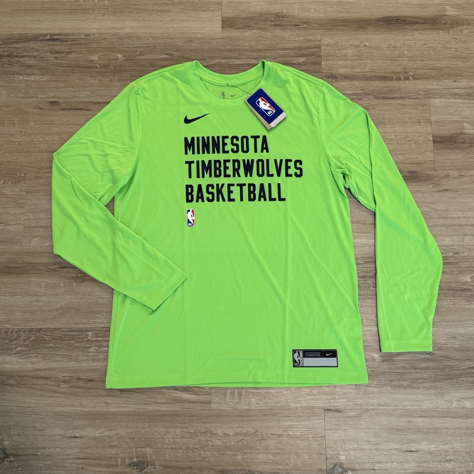 Minnesota Timberwolves Nike NBA Authentics Team Issue Men's Aurora Green L