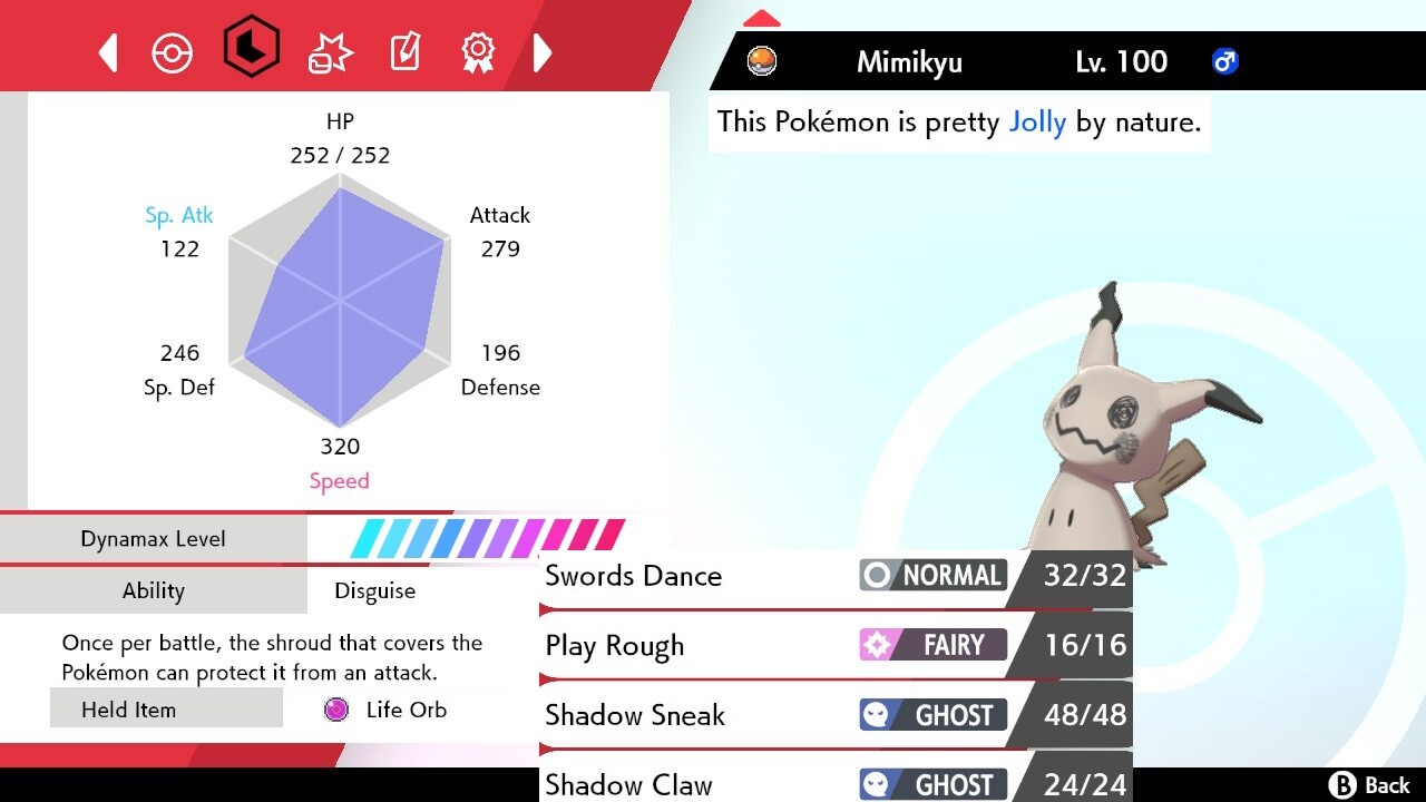 Pokemon Sword and Shield 6iv Shiny Mimikyu - FAST DELIVERY!