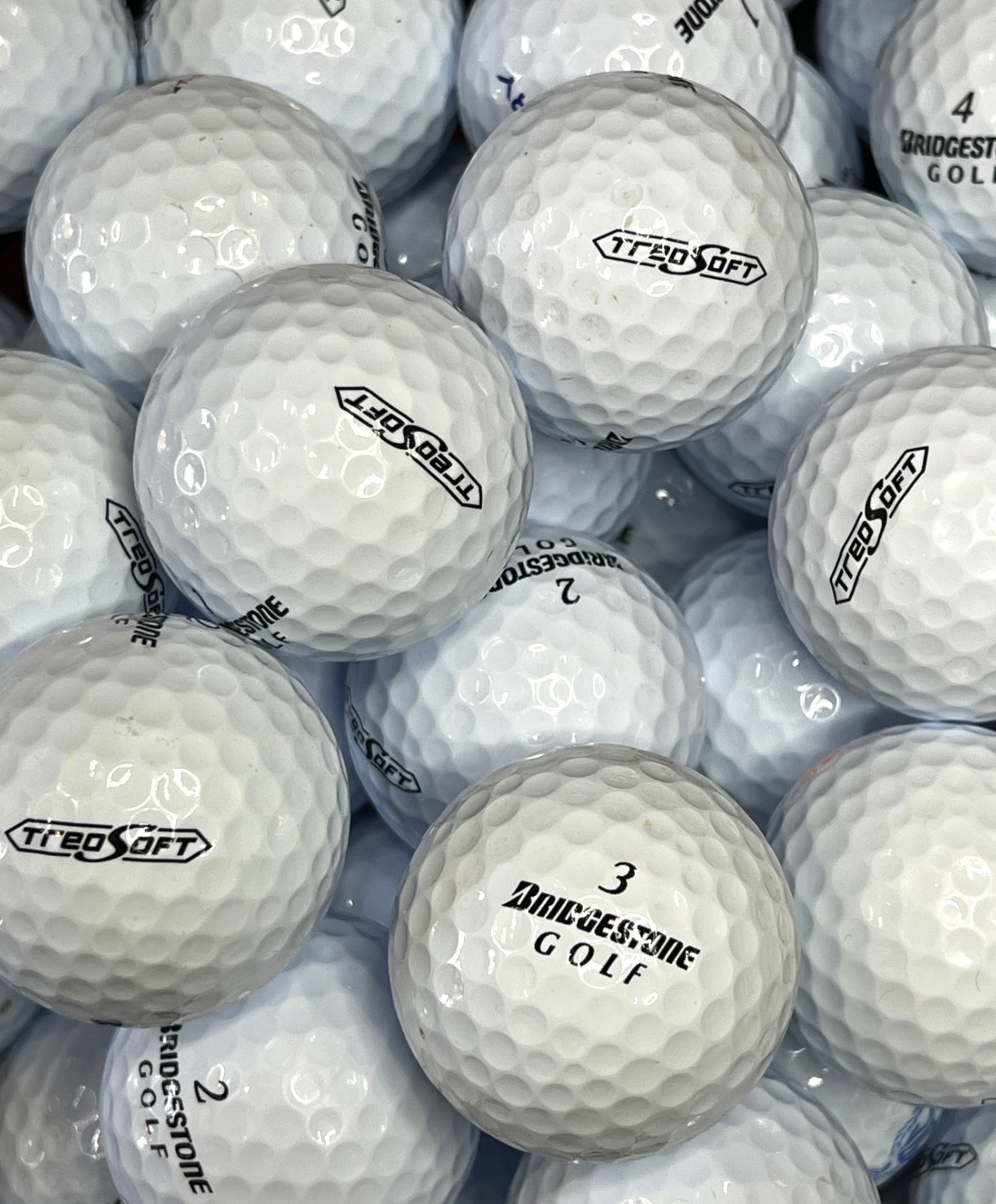 Bridgestone Treosoft.....24 Near Mint AAAA Used Golf Balls