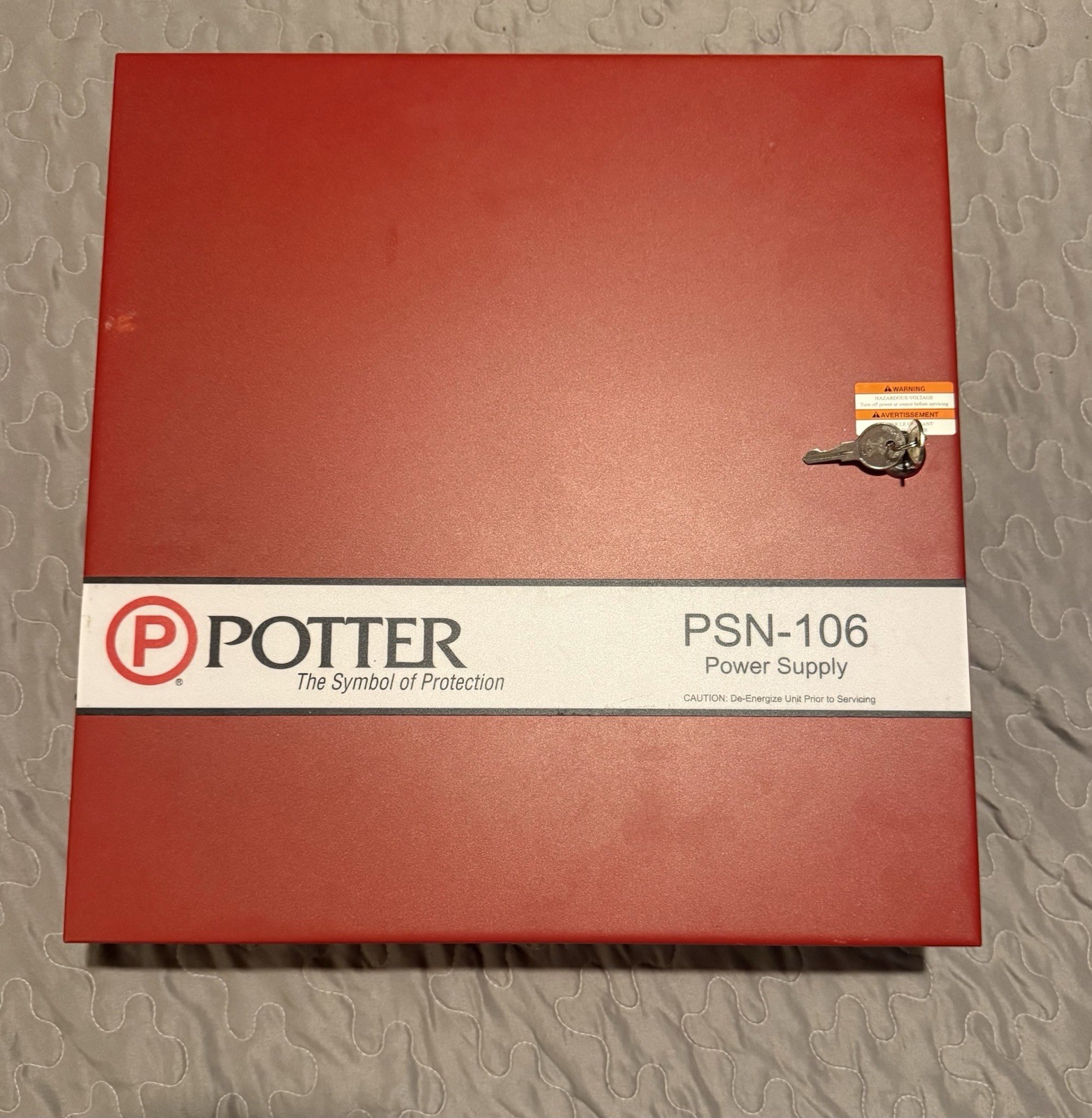 Potter PSN-106 10 AMP 6 Circuit Power Supply. Used. Works!