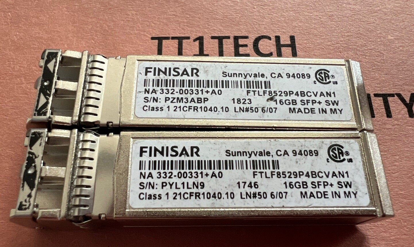 Finish 16GB FC FibreChannel Transceiver SR SFP+ 850nm FTLF8529P4BCVAN1
