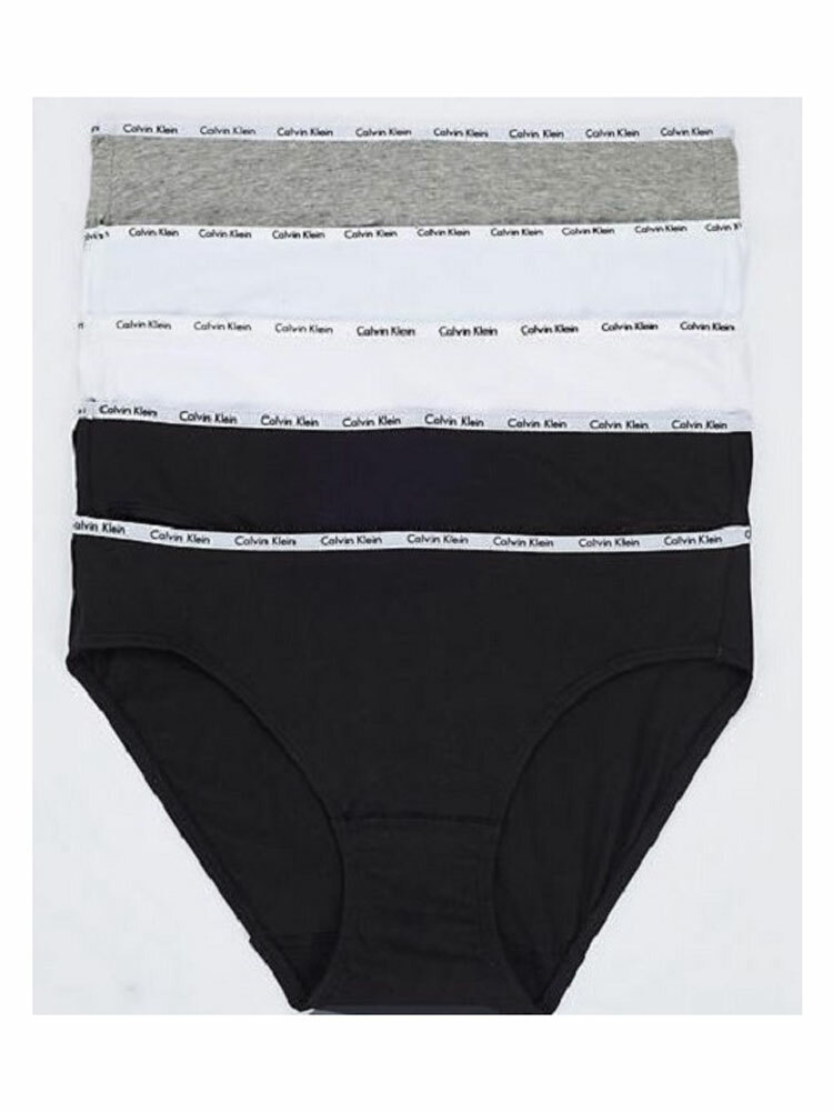 Calvin Klein Women's Signature Cotton Bikini - 5 Pack qp1094m