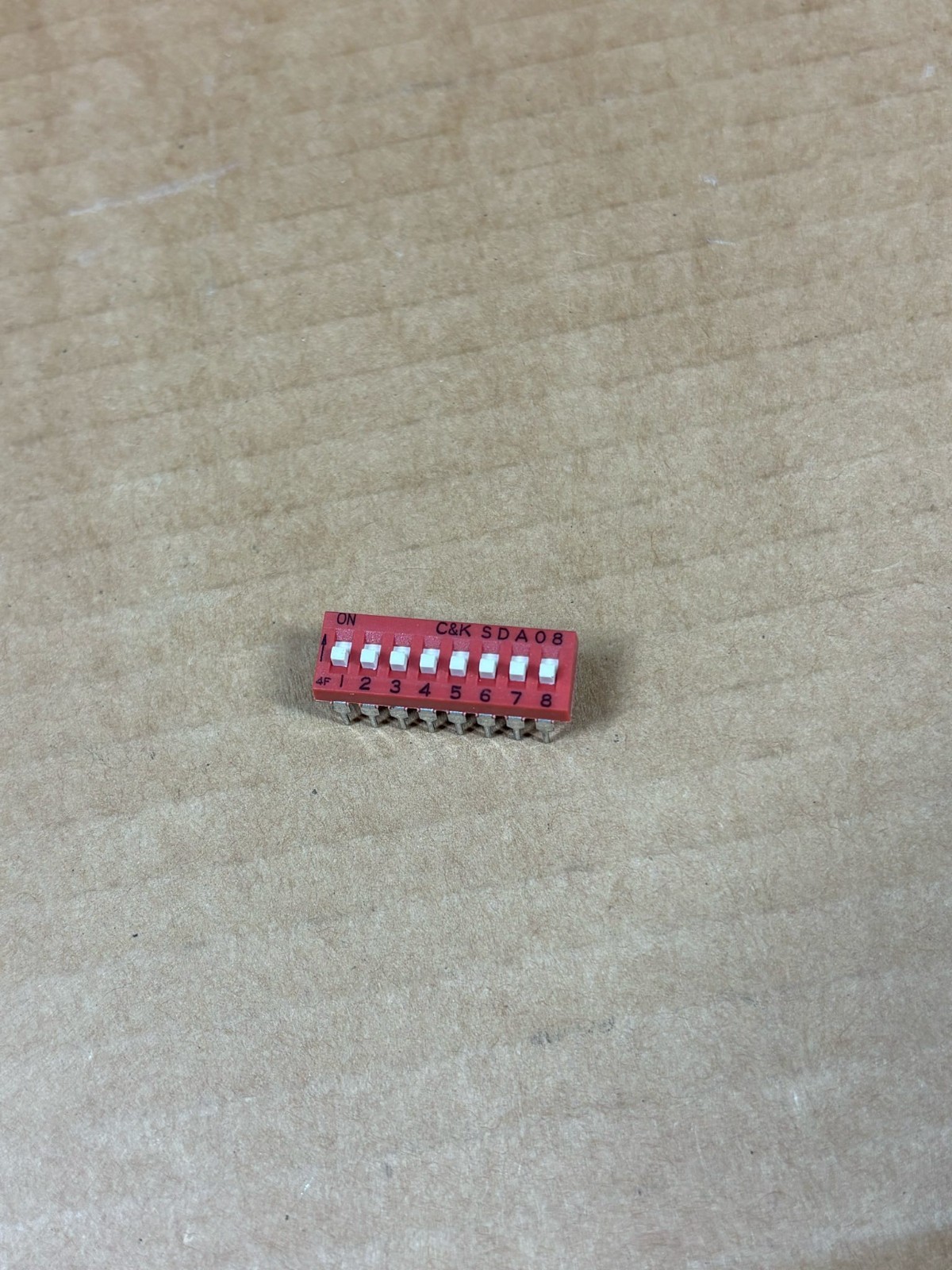 10x C&K SDA08 8 Position DIP Switch Through Hole Piano Type Red Lot