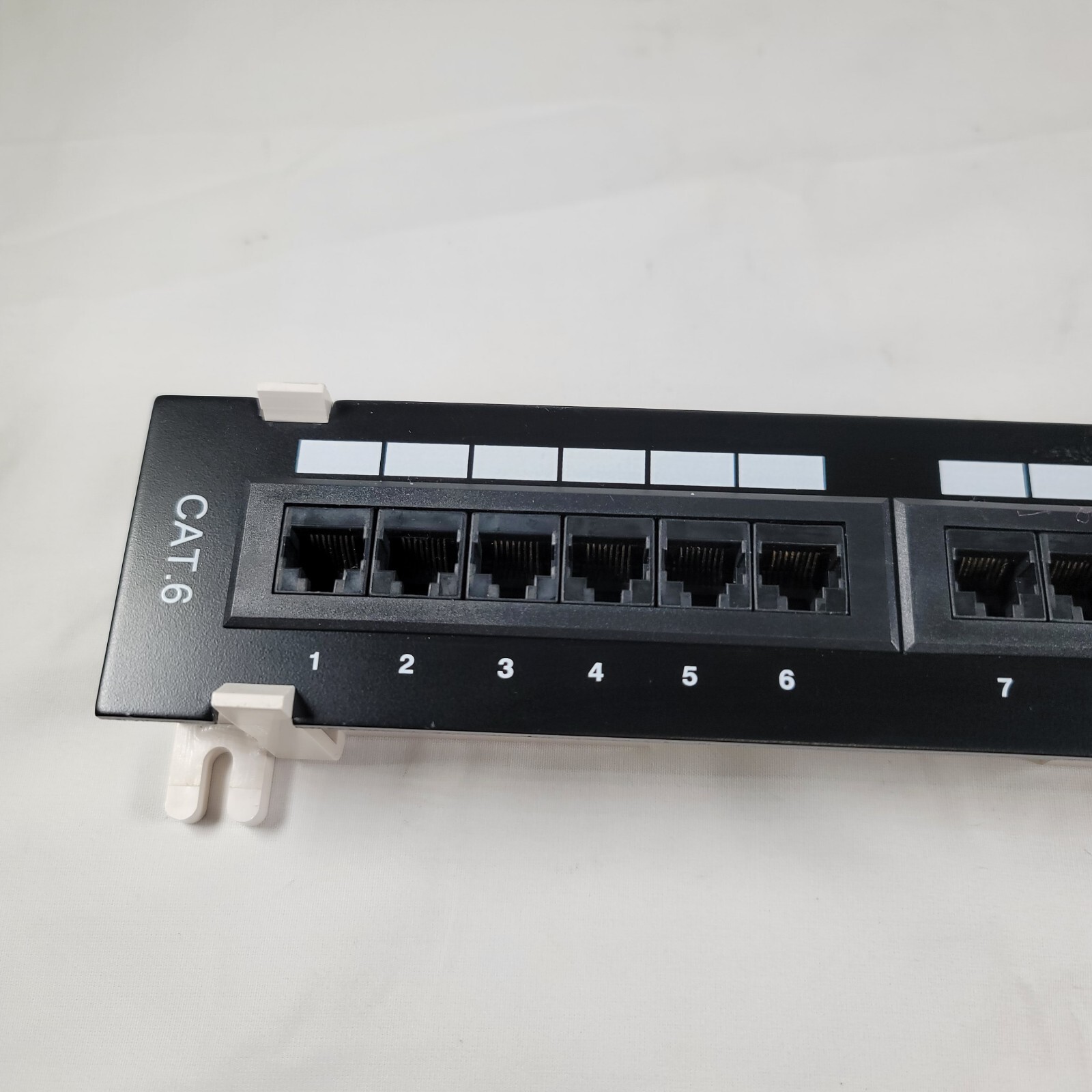 Cat6 UTP 12 Port Network Mini Patch Panel 110 with Surface Wall Mount Bracket