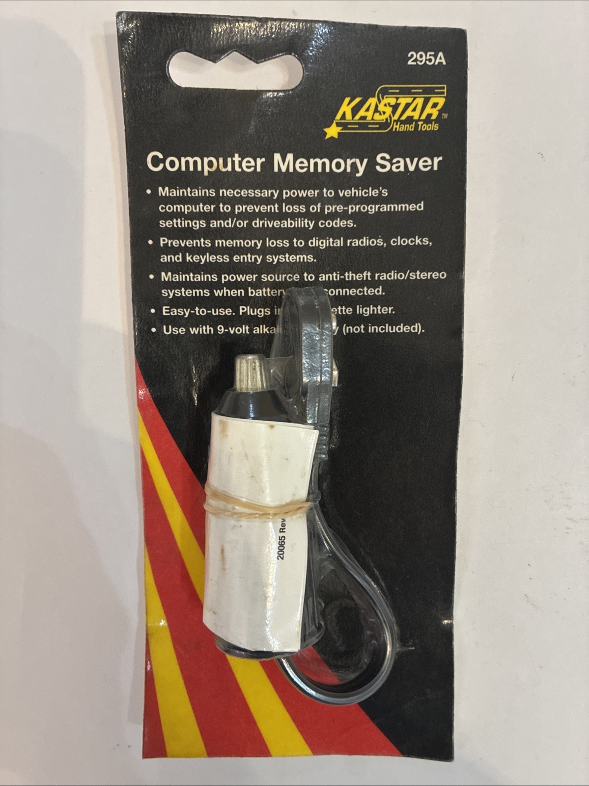 Kastar 295A 9 Volt Computer Memory Saver NEW SEALED