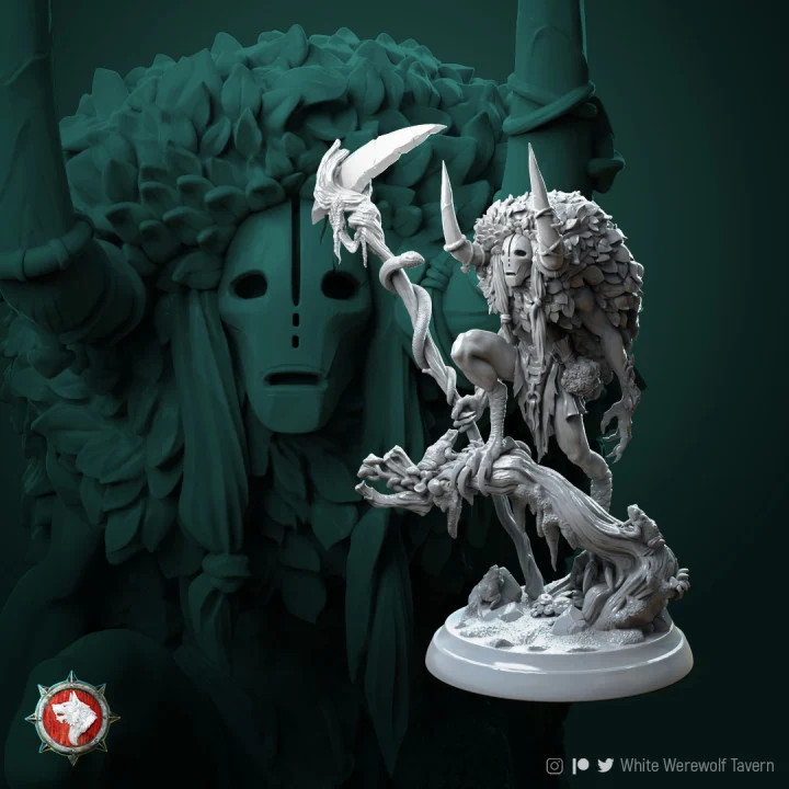 Chmerih Faceless Druid - Resin Tabletop Miniature
