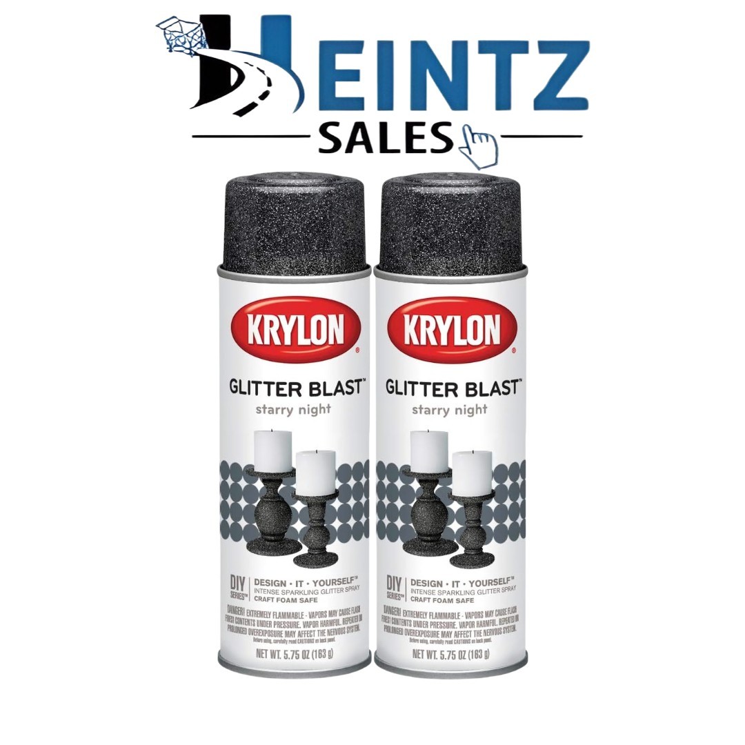 KRYLON 3805 -- Glitter Blast Starry Night 5.75 oz 2 Pack