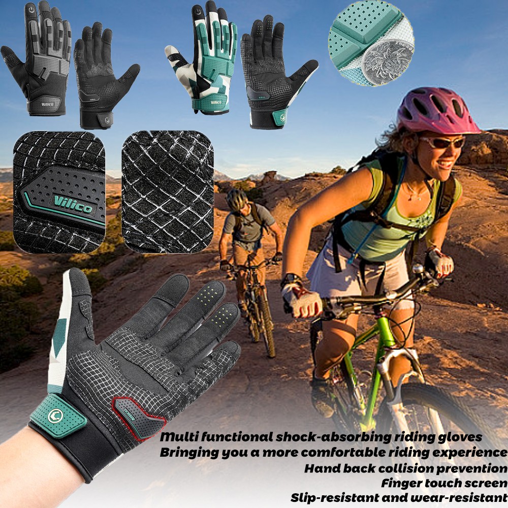 Shock-Absorbing Outdoor Sports Mitten Mountain Bike Riding Wear-Resistant Gloves