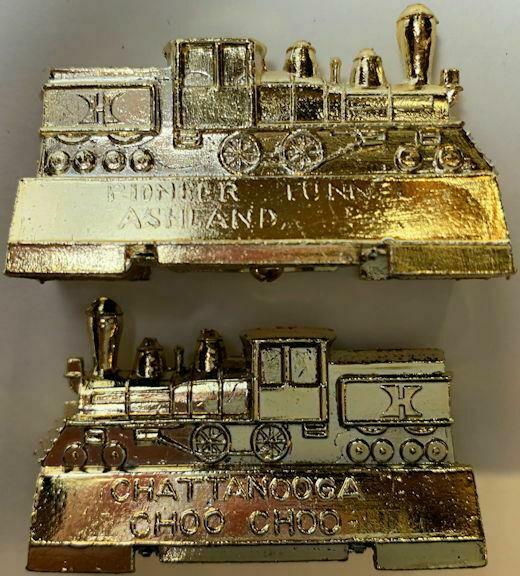 1960 's Heavy Metal Chattanooga Choo Choo Pioneer Tunnel Pencil Sharpener Japan