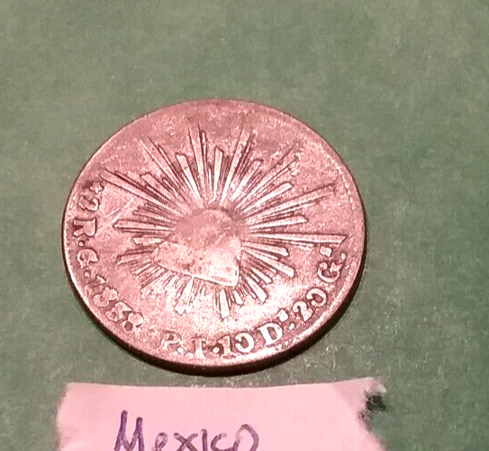 (Pgasteelers1) Mexico 1st Republic 1838 Go PJ 2 Reales KM#374.8 .903 Sil🌠