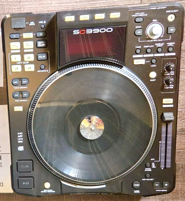 Denon DN-SC3900 DJ Turntable Controller CDJ Media Player USB Tested Working Used
