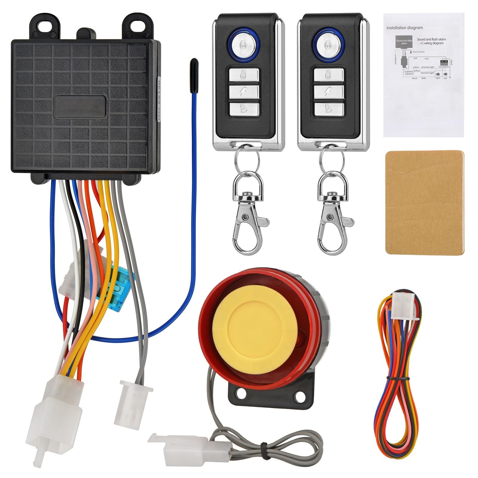 Motorcycle Anti-Theft Alarm Security System,Jtron Control Engine Start Bike...