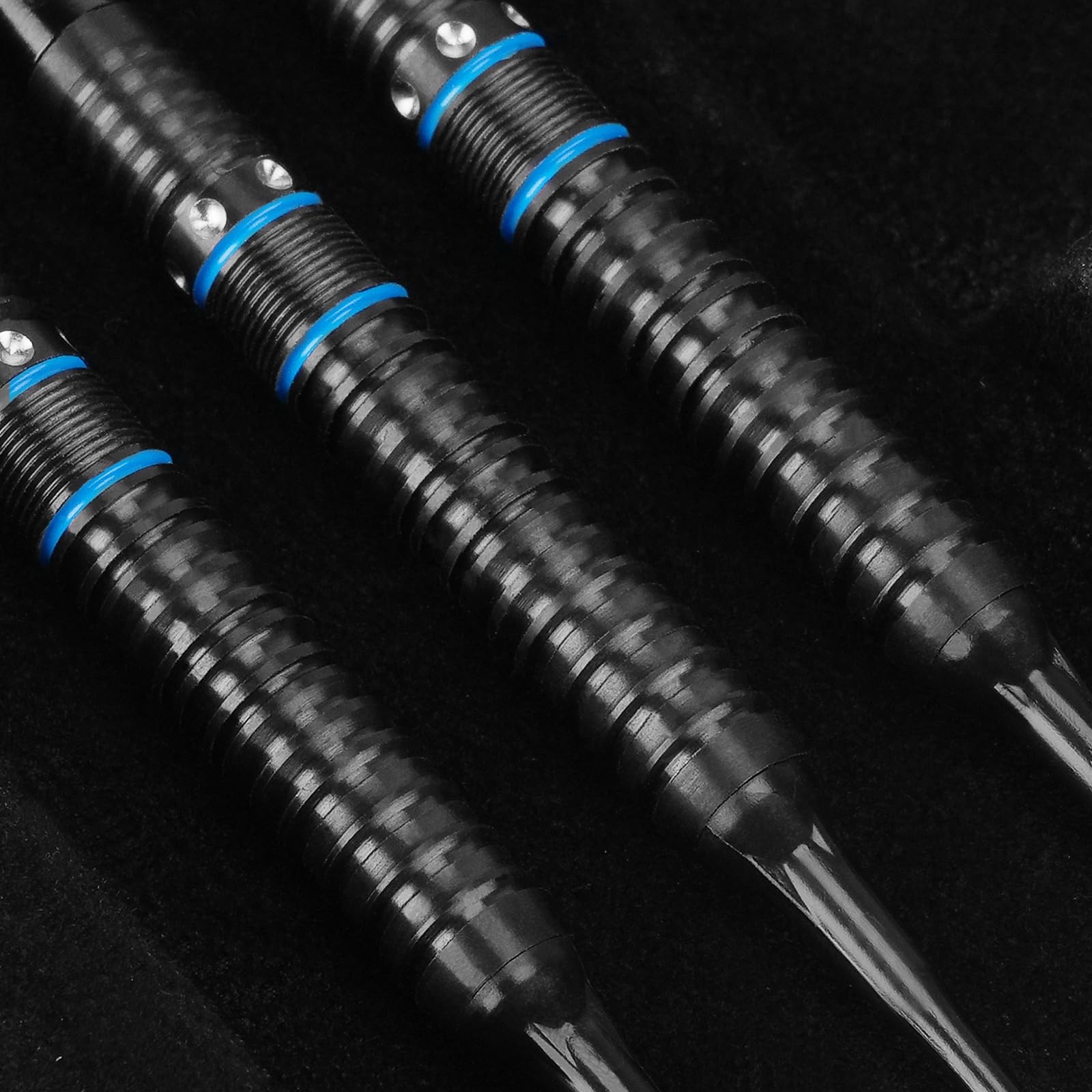 WIN.MAX Darts Soft Tip Set - 90% Tungsten 24G, Black