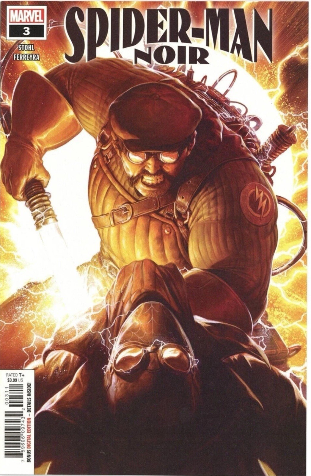 SPIDER-MAN NOIR #3  2020 DAVE RAPOZA COVER MARVEL COMICS NM