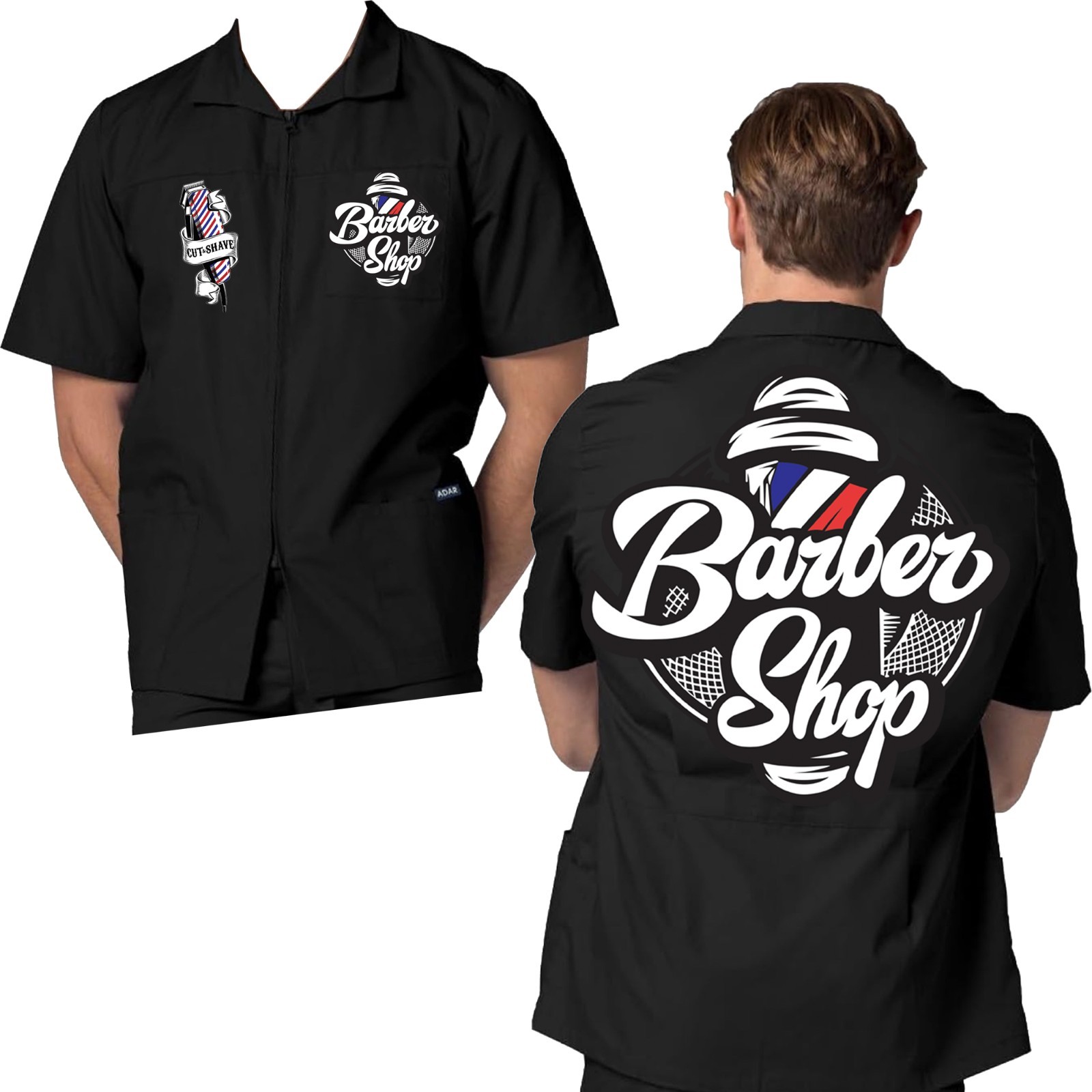 Barber jacket Barbershop Jacket full Sleeve Haircut Jacket Barber uniform