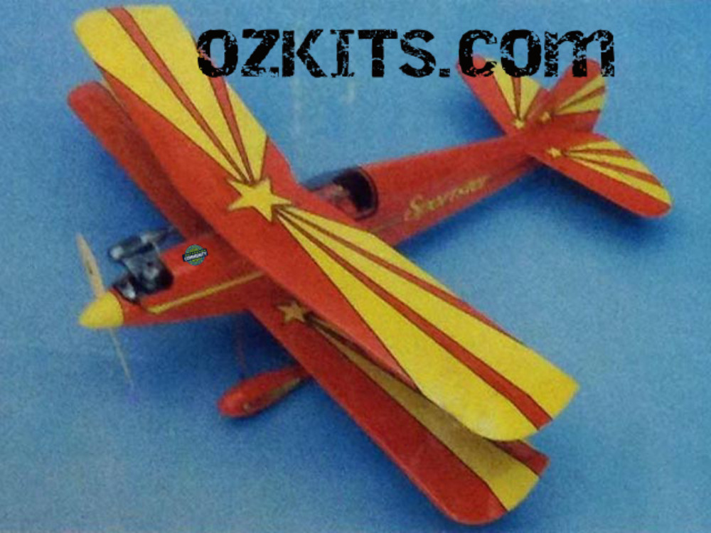 Sportster Bipe 46" WS .40 Power RC Airplane Laser Cut Short Kit & Printed Plans