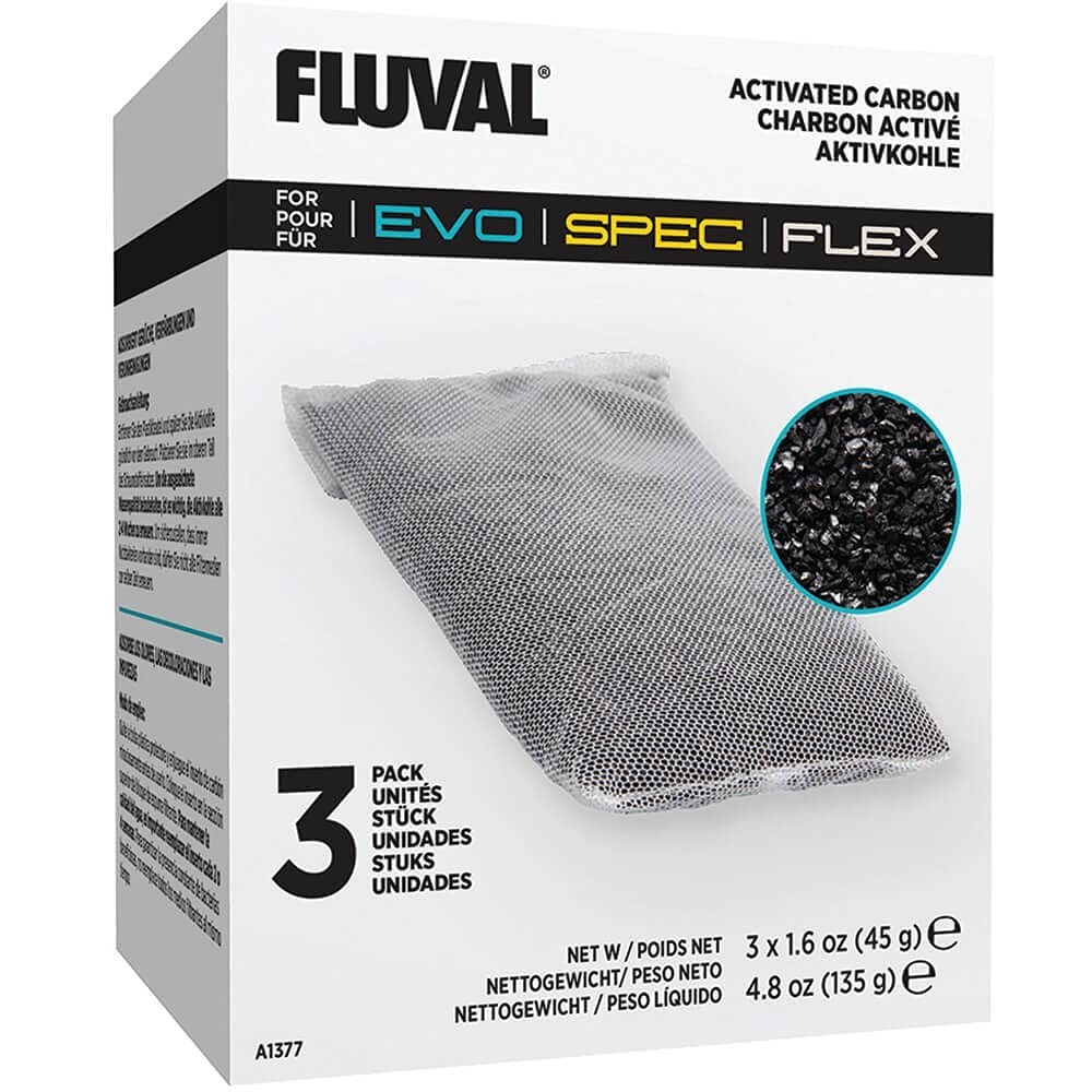 FLUVAL EVO - SPEC - FLEX REPLACEMENT CARBON - 3 PACK - A1377