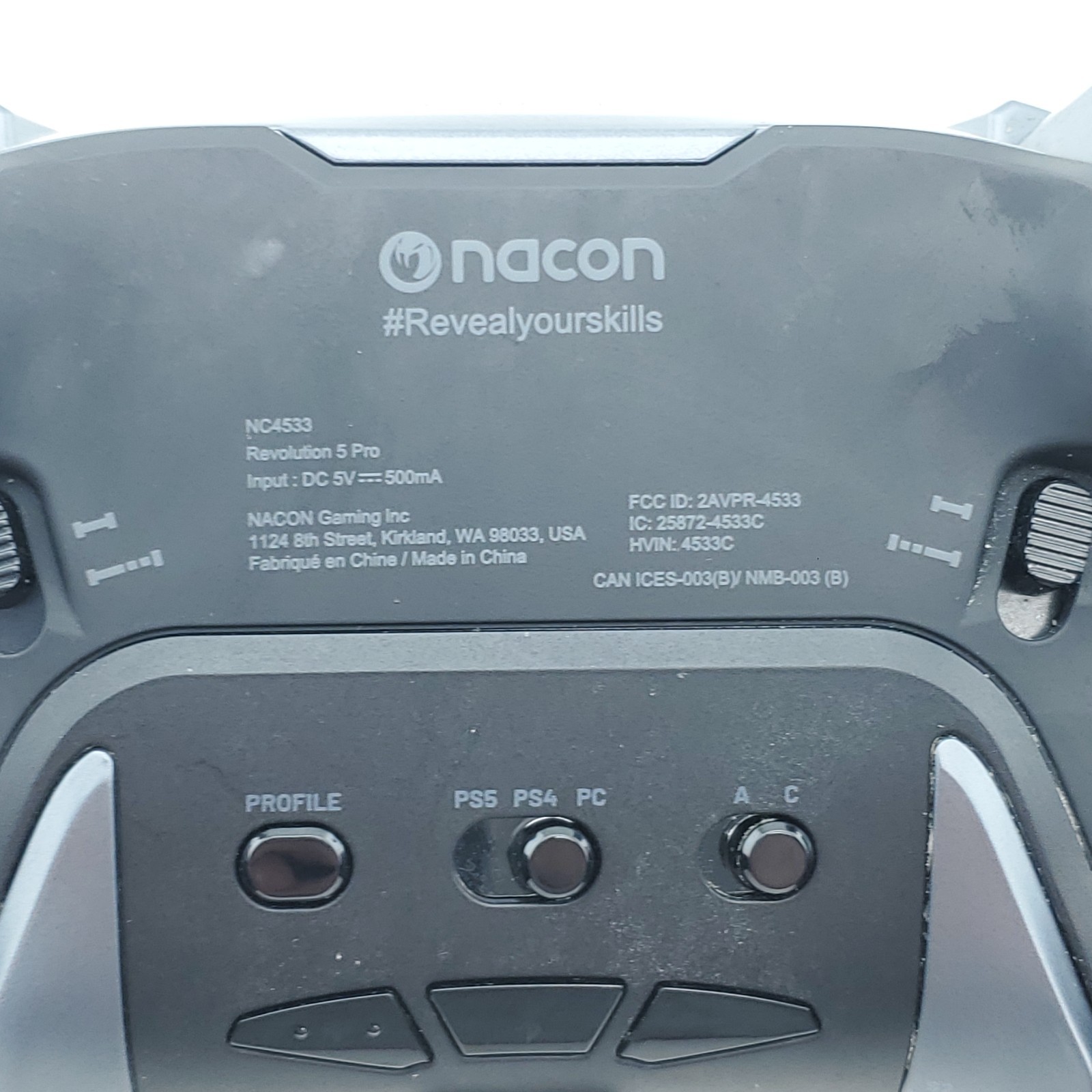 Nacon Revolution 5 Pro NC4533 Wireless Gaming Controller for PS5 PS4 PC