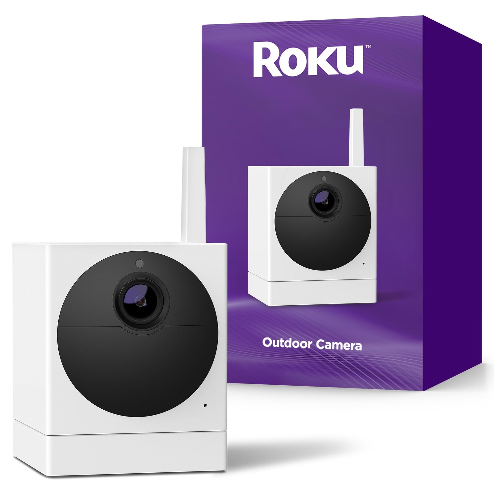 Roku Outdoor Camera (No Base) for Home Security Security Camera with HD