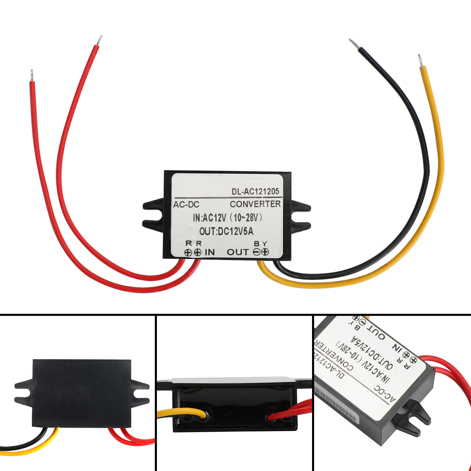 Waterproof Step Down Volt Converter AC12V To DC12V AC-DC Power Module 5A UE