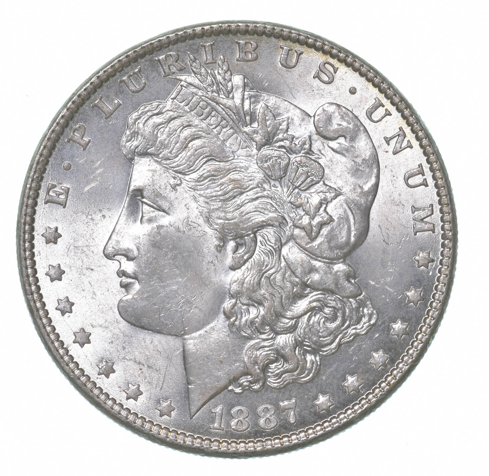 1887 Morgan Silver Dollar Toned Great Color! *4498