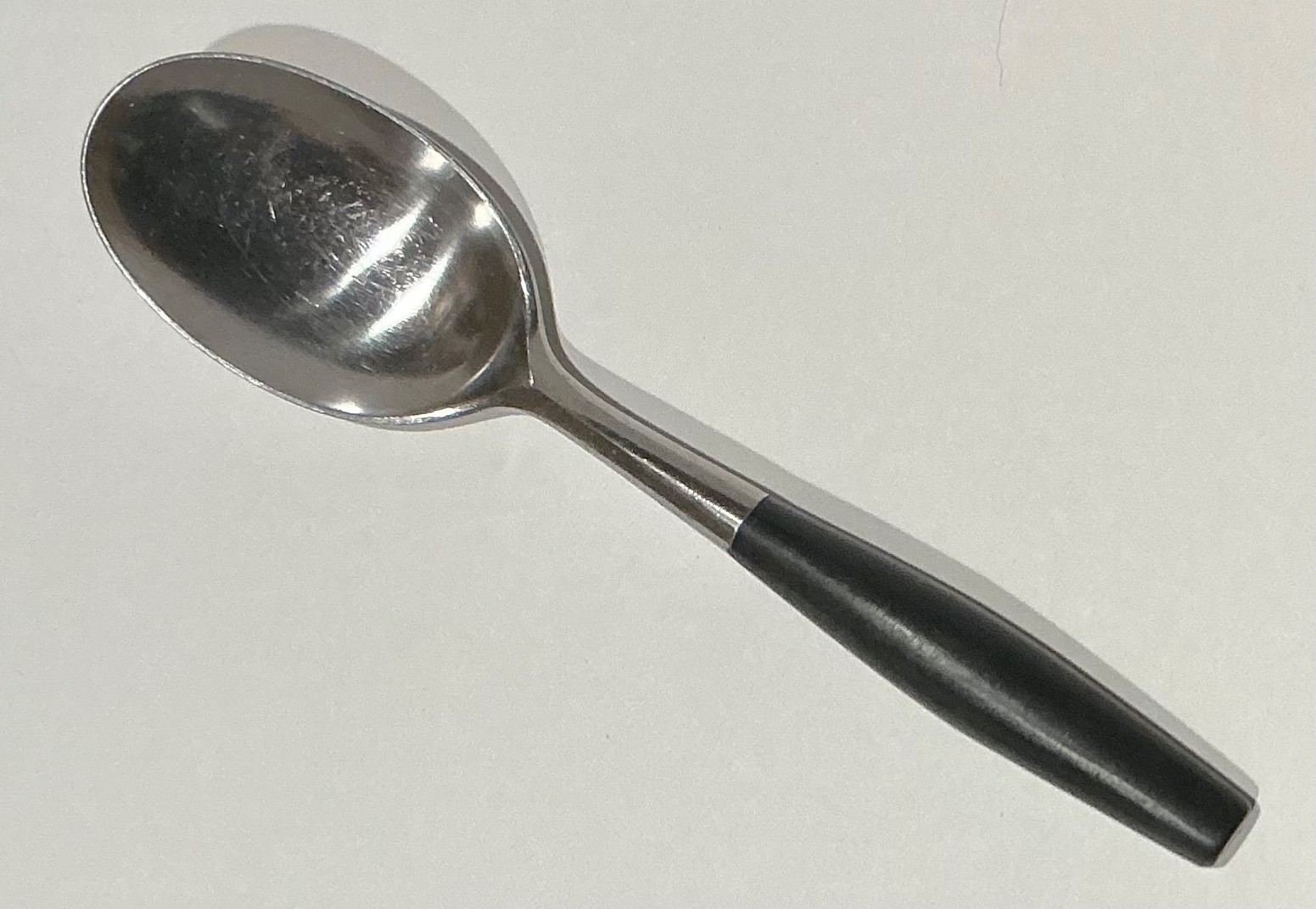 Dansk Soup Spoon Kongo Black Handle Stainless Flatware Made in Germany