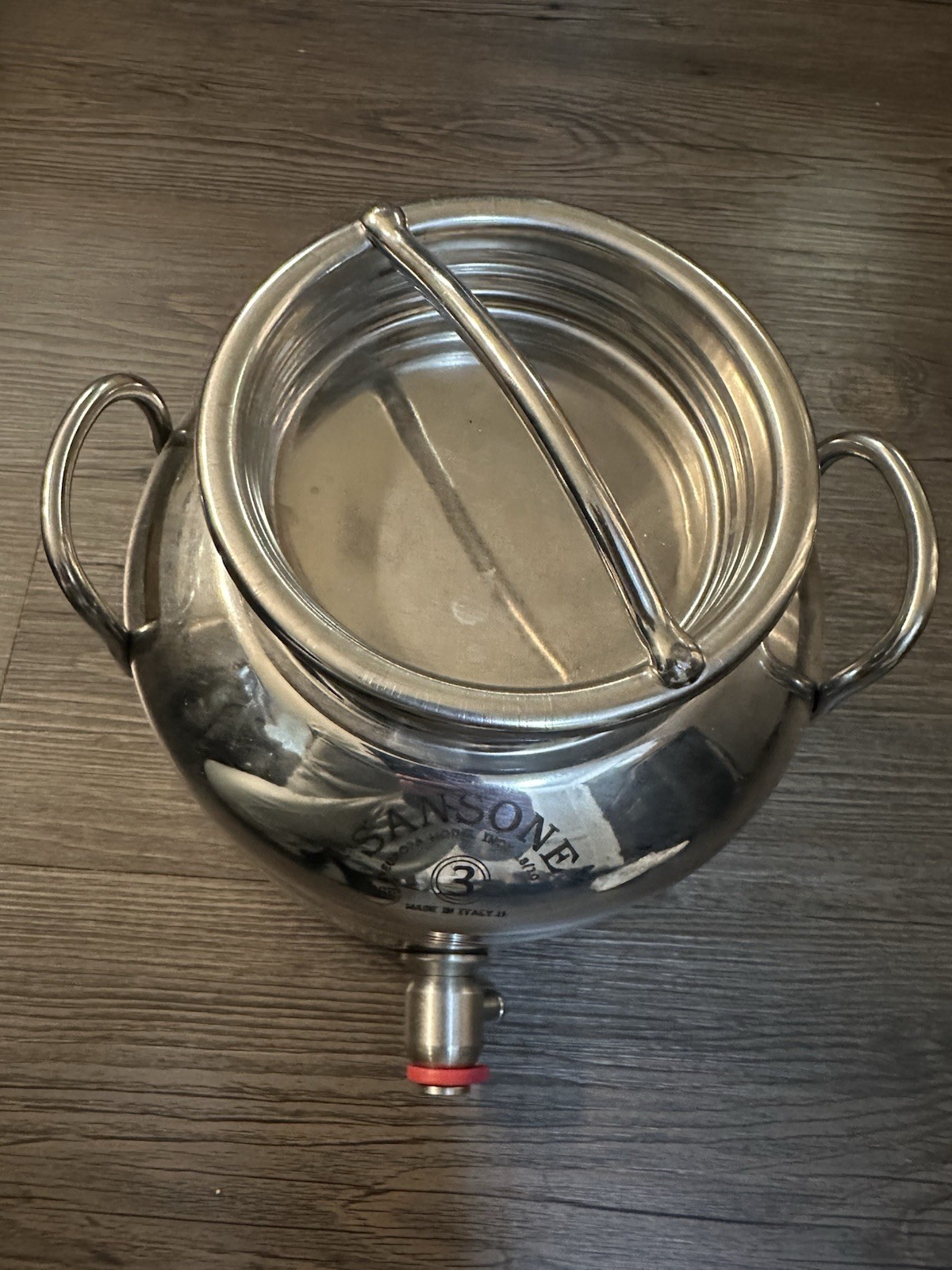 Sansone EUROPA INOX 18/10 Stainless Steel  3 Liter Tank Dispenser Made In Italy