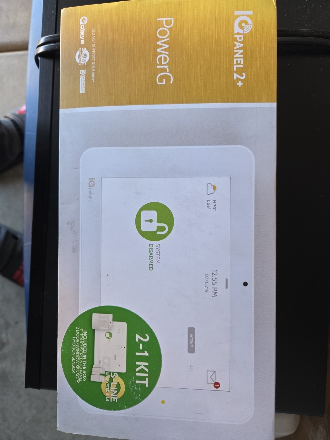 Qolsys IQ2+ Panel 2-1 Kit Verizon  LTE Includes 2x Win/Door Contact, 1x Motion