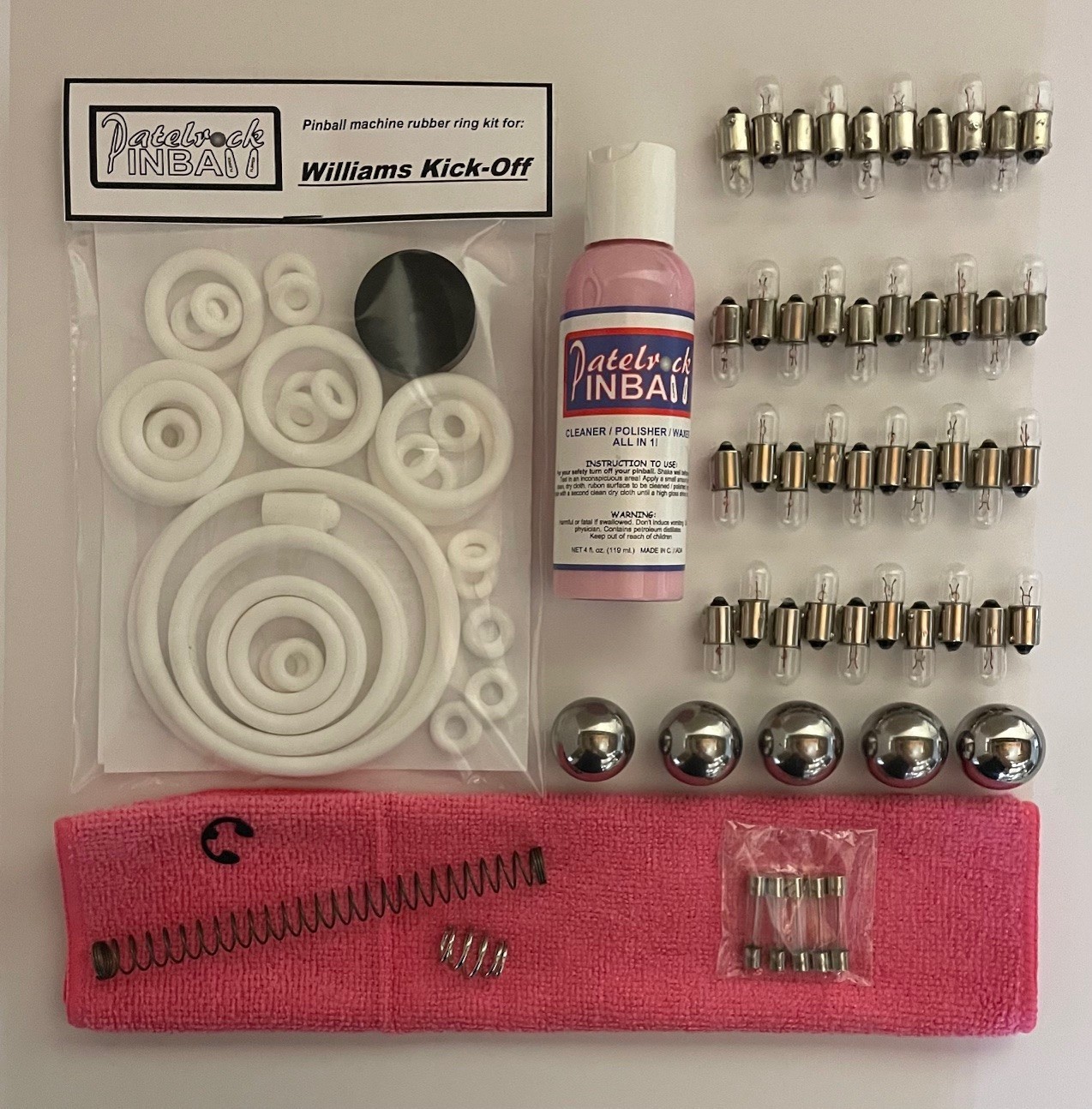 1958 Williams Kick Off Pinball Machine Maintenance Tune Up Kit