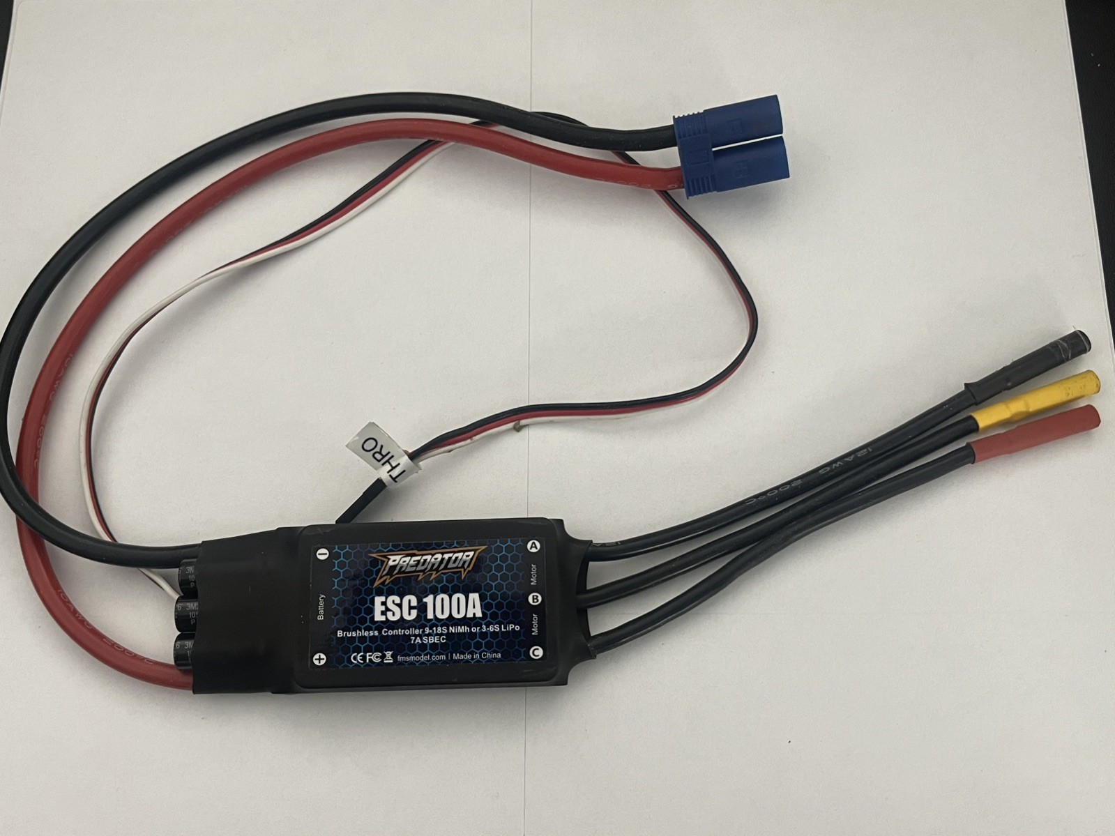 Predator 100 amp Brushless ESC Electronic Speed Controller 7A SBEC EC5 connector