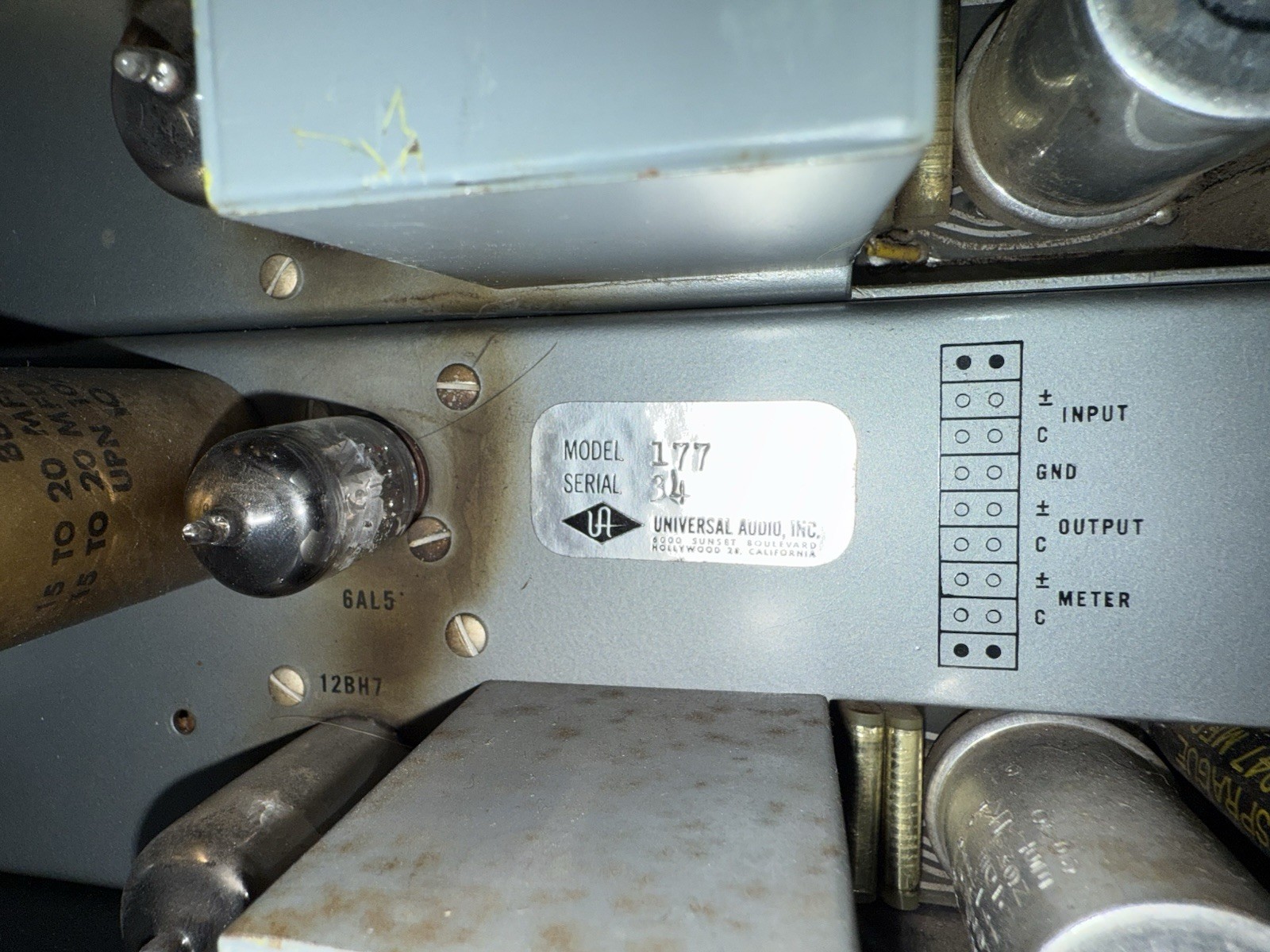 Universal Audio 177 Tube Compressor Pair - Serial # 32 & 34