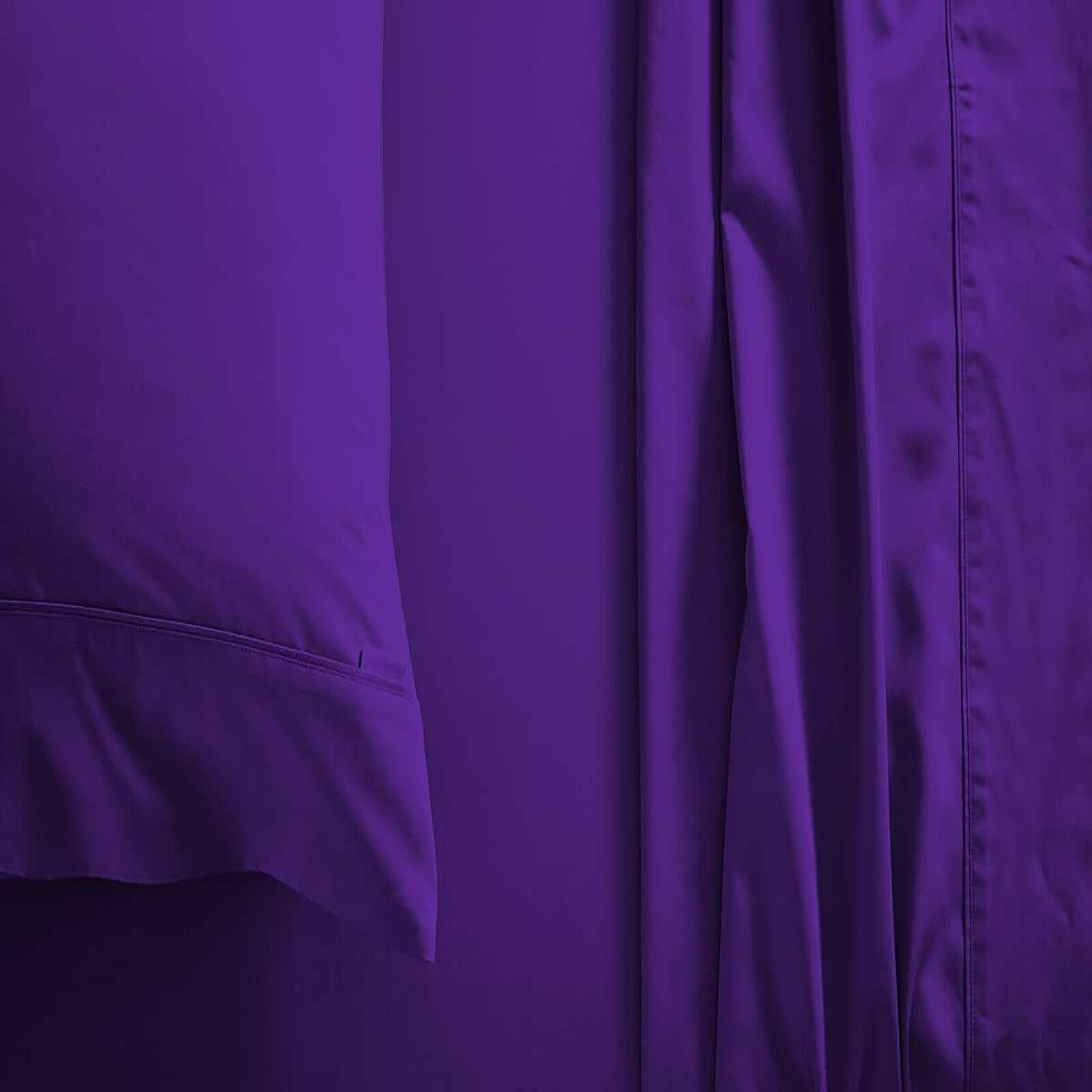 Extra Deep Pocket 6 PCs Sheet Set 1000 Count 100% Cotton Purple Solid