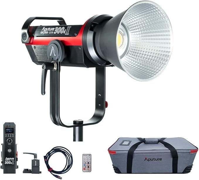 Aputure LS C300D II LED Light Kit with V-Mount Battery Plate #LSC300DIIVKIT-Z