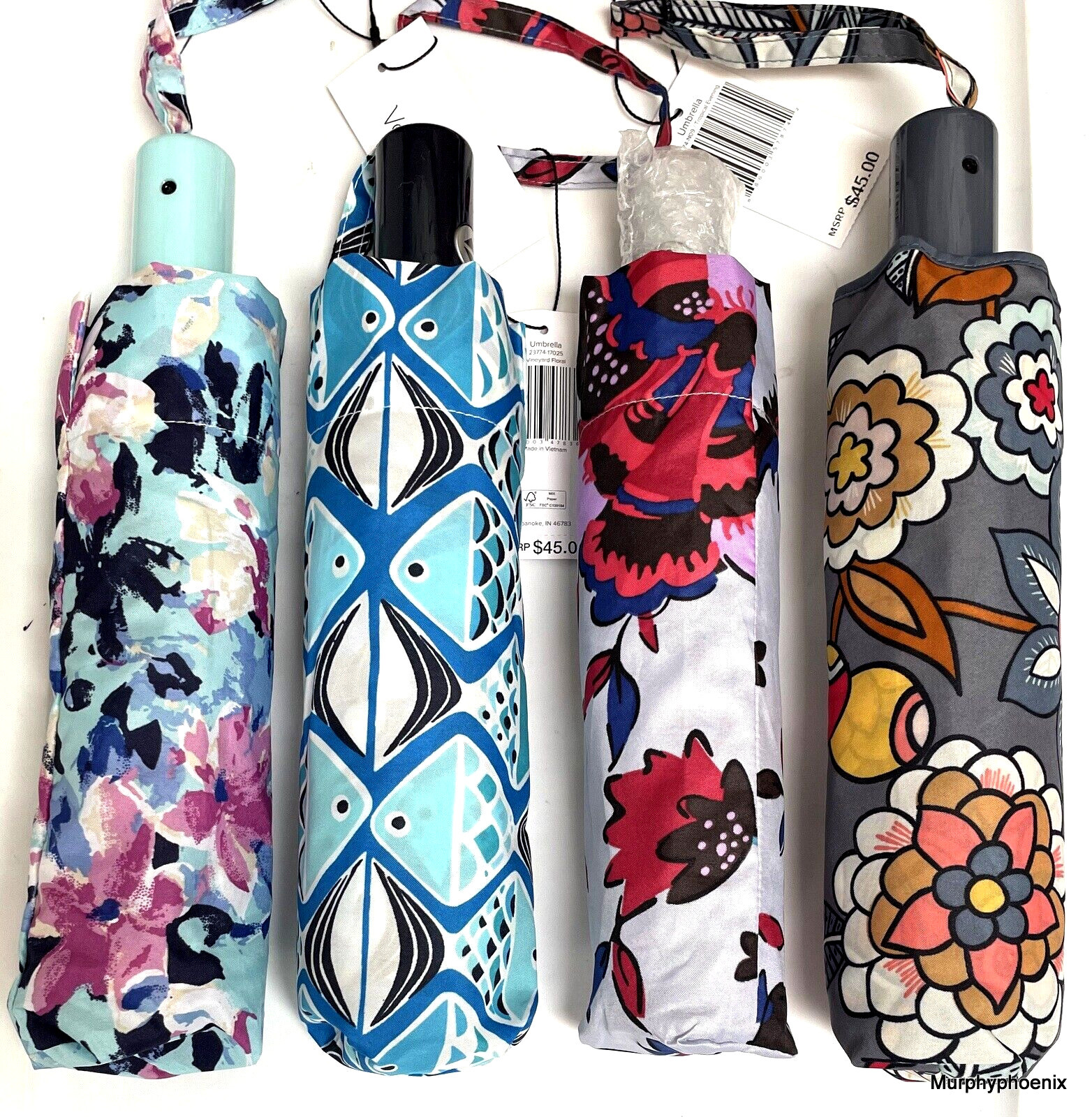 Vera Bradley Folding Automatic Open/Close Umbrella Choose Pattern (23774)