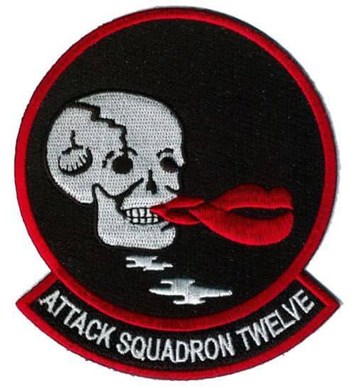 VA-12 Flying Ubangis Squadron Patch  –  Iron on, Embroidered, 4 Inch
