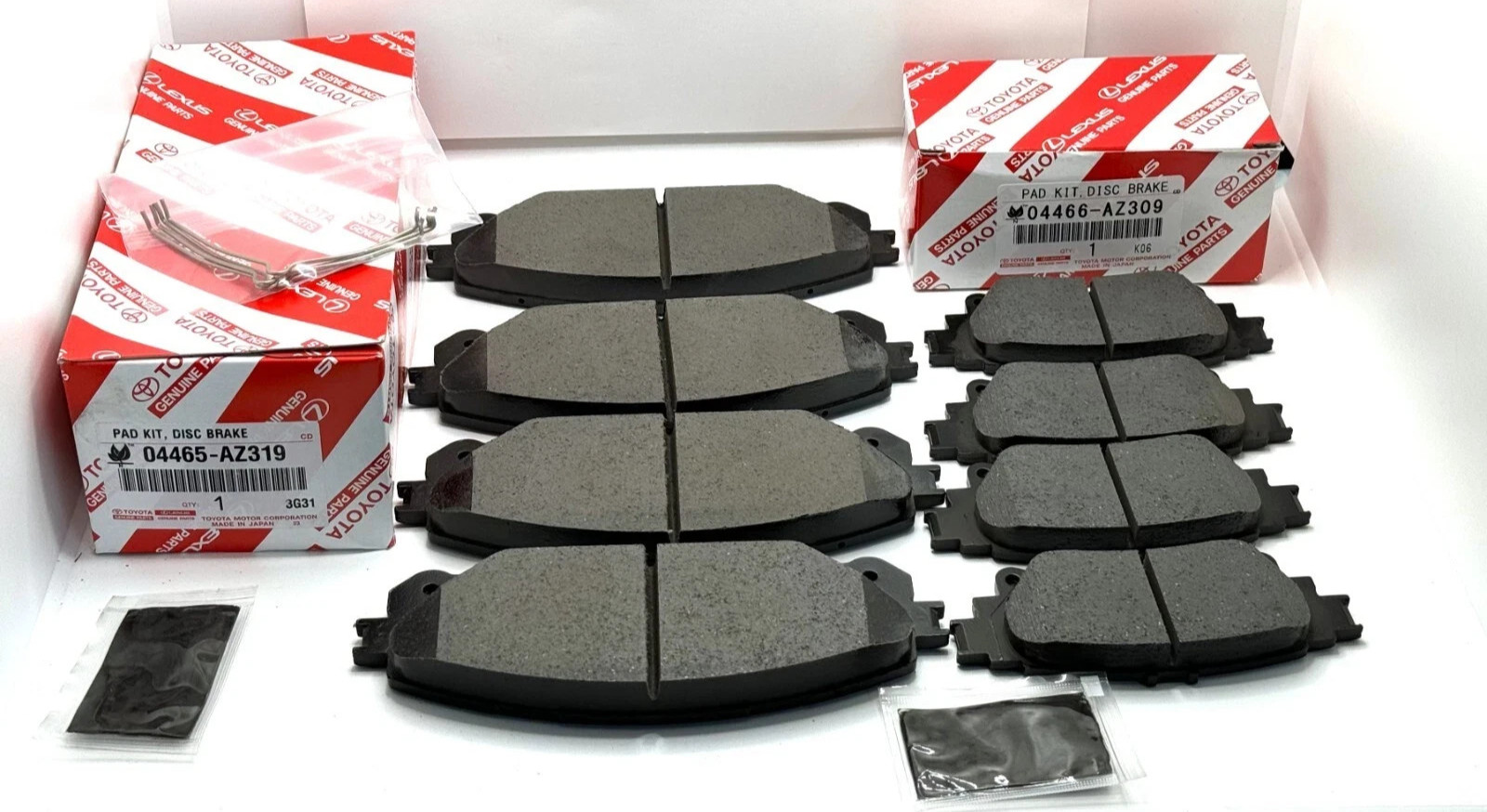 OEM 2014-2019 Toyota Highlander Front &Rear Brake Pad Set