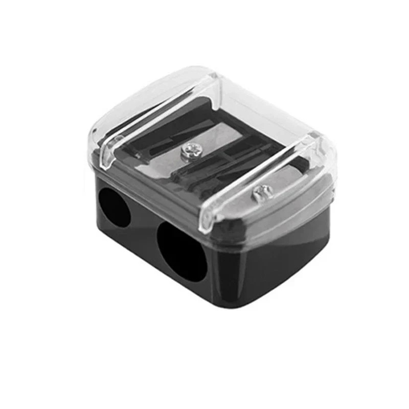 1 Pcs Dual Hole Makeup Pencil Sharpener for Lip Liner, Eyebrow Pencil, Eyeliner