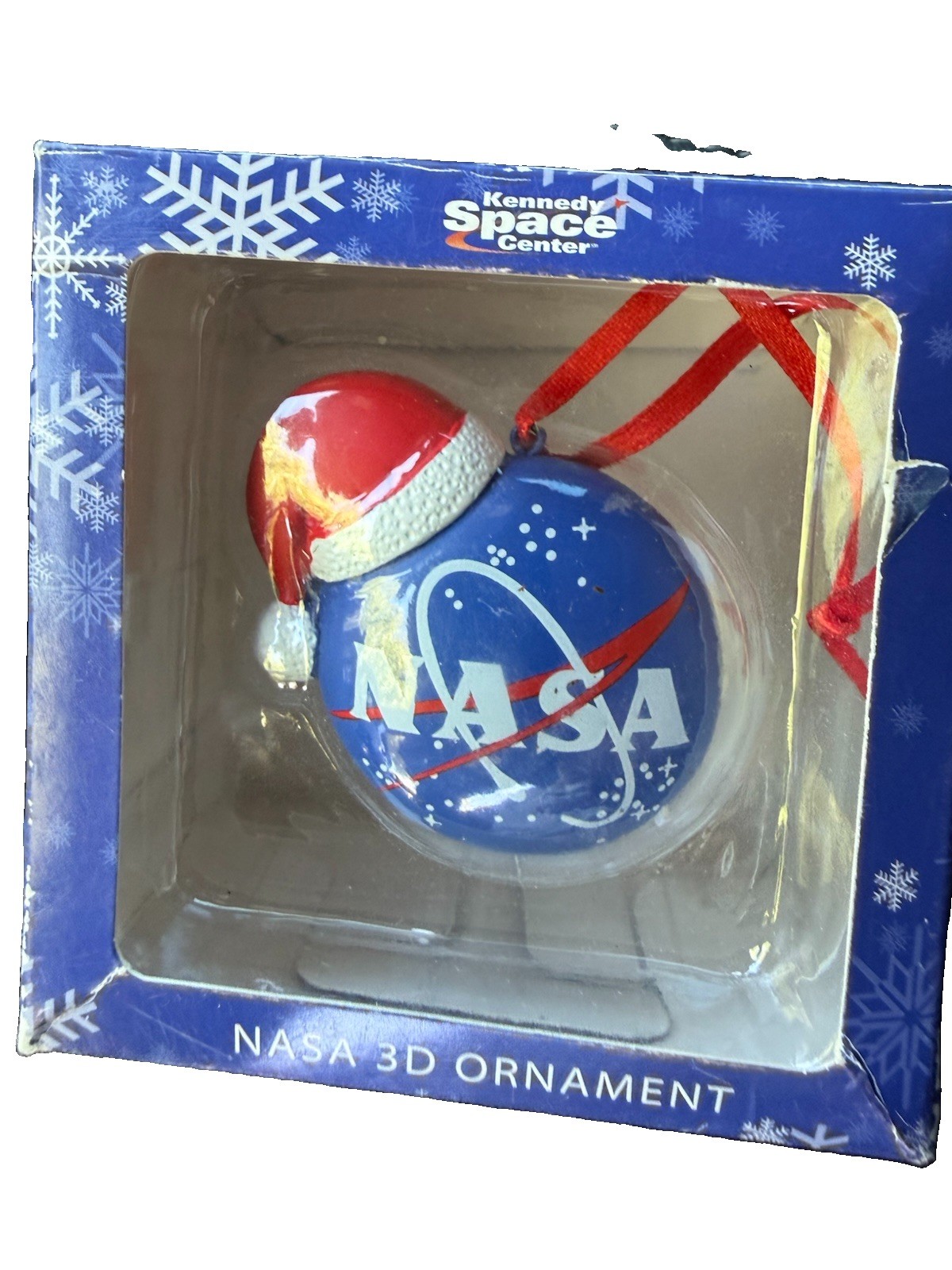 Kennedy Space Center NASA 3D  Ornament Santa Hat