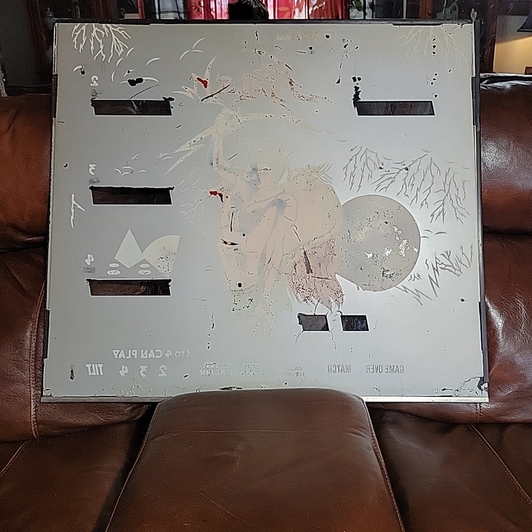 Williams Flash Pinball Machine Game Backglass ORIGINAL