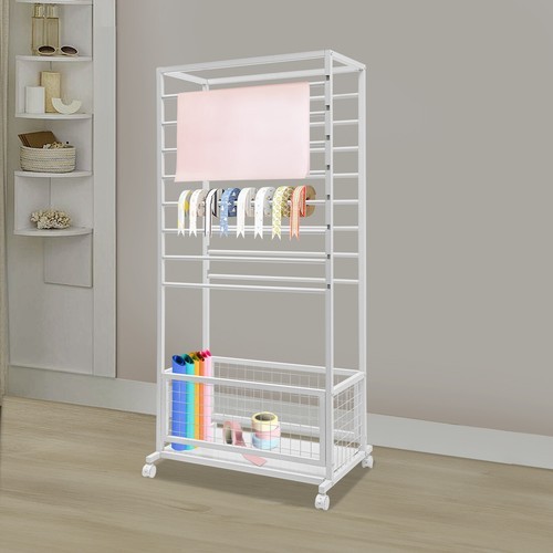 16-Layer Storage Rack - Floor Standing Organizer for Ribbons and More