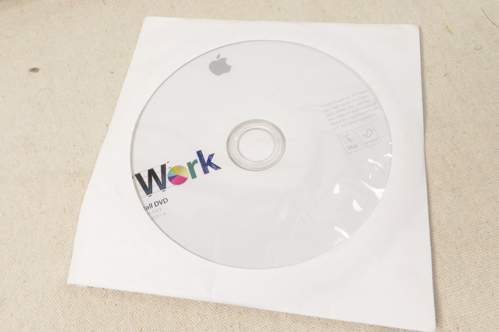 9.0.3 iWork 9.0 Macintosh Mac Install Software DVD Disc Pages Numbers Keynote