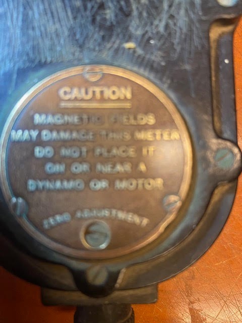 vintage voltmeter HEAVY BACALITE WORKS