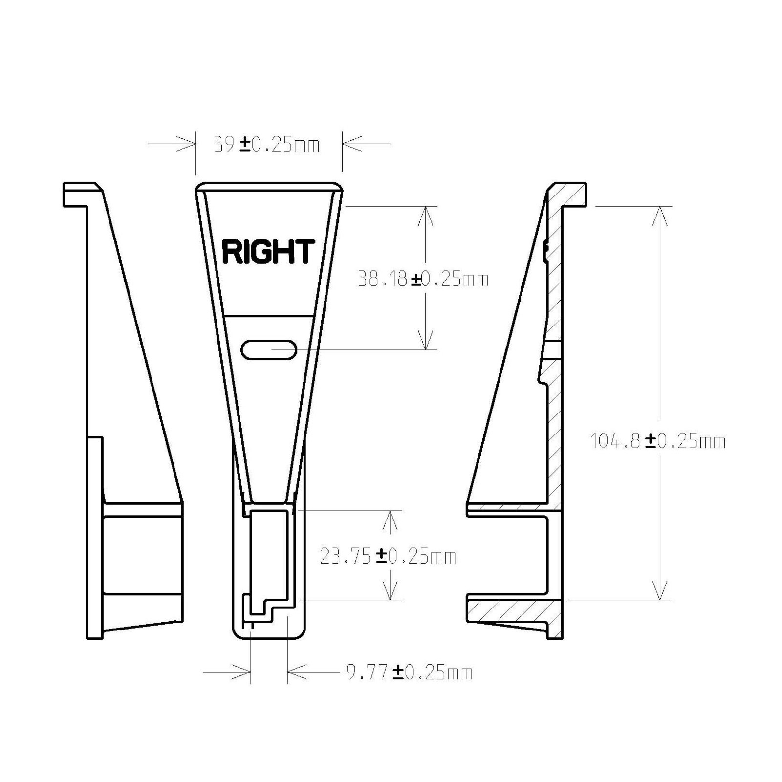 SET - LEFT & RIGHT Replacement Drawer Guide Mounting Brackets