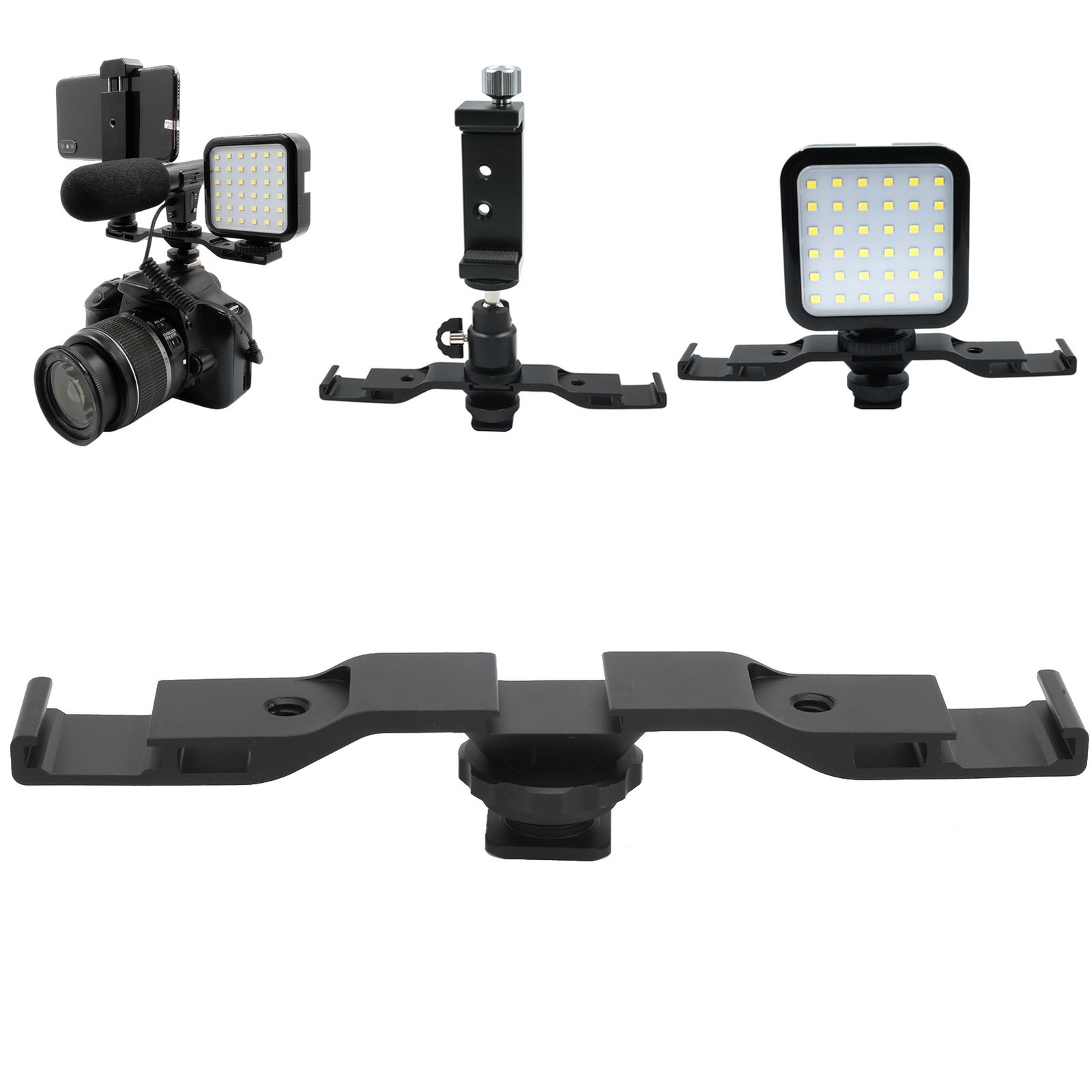 Cold Shoe Extension Mount Bar Bracket For Camera/Fill Light/Mic NGF